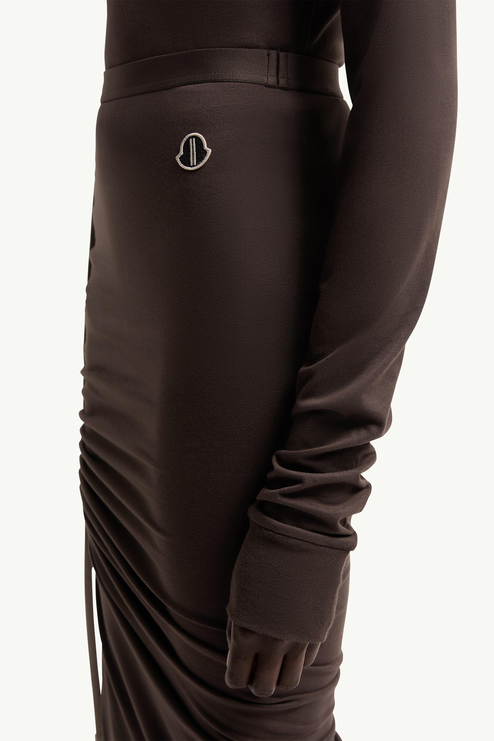 Moncler Moncler + Rick Owens Cotton Adjustable Skirt Brown Brown