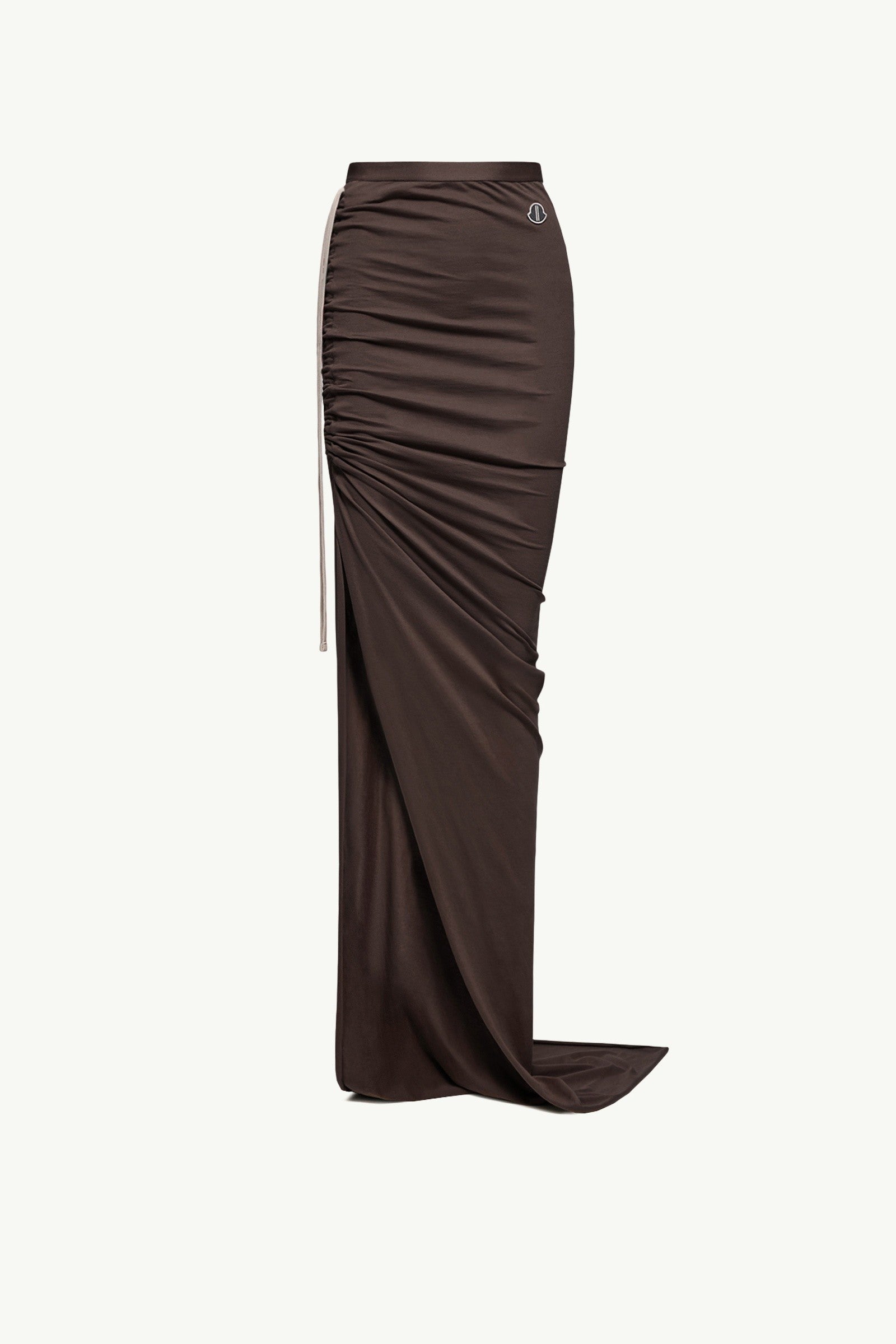 Moncler Moncler + Rick Owens Cotton Adjustable Skirt Brown Brown
