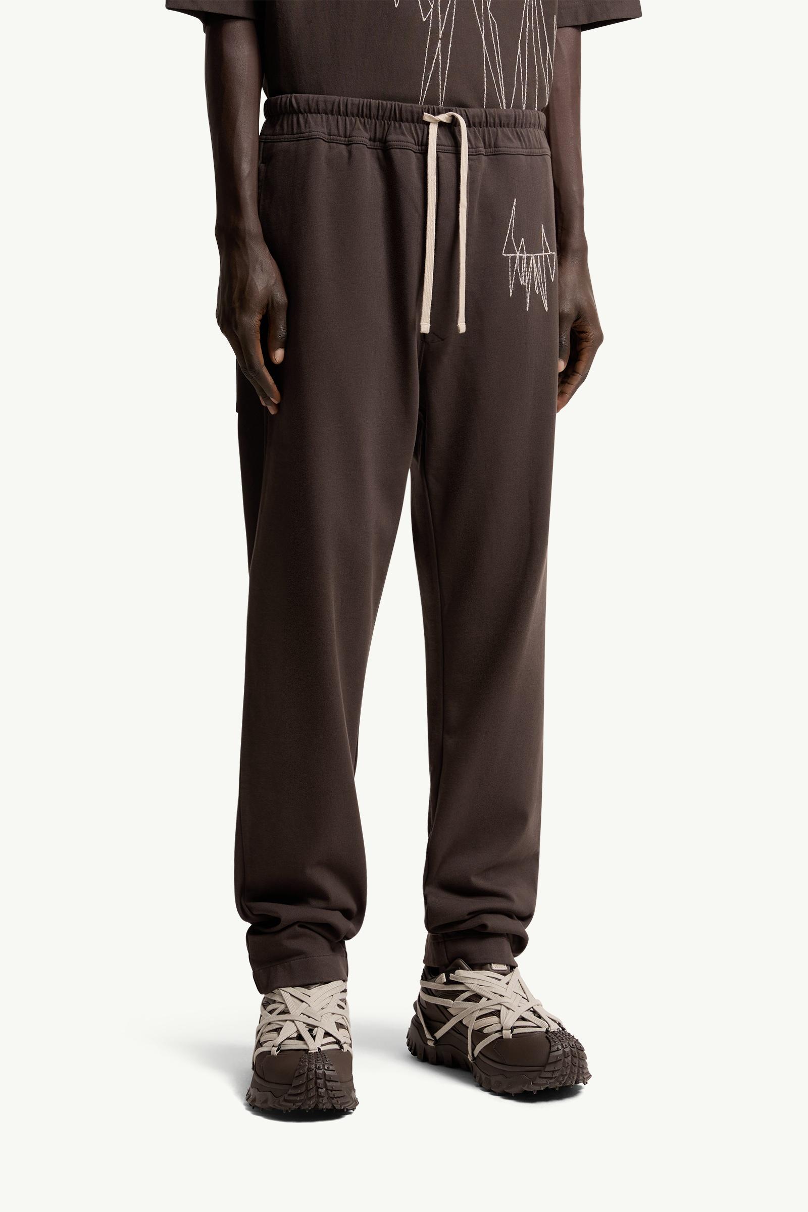 Moncler Moncler + Rick Owens Cotton Sweatpants Brown Brown