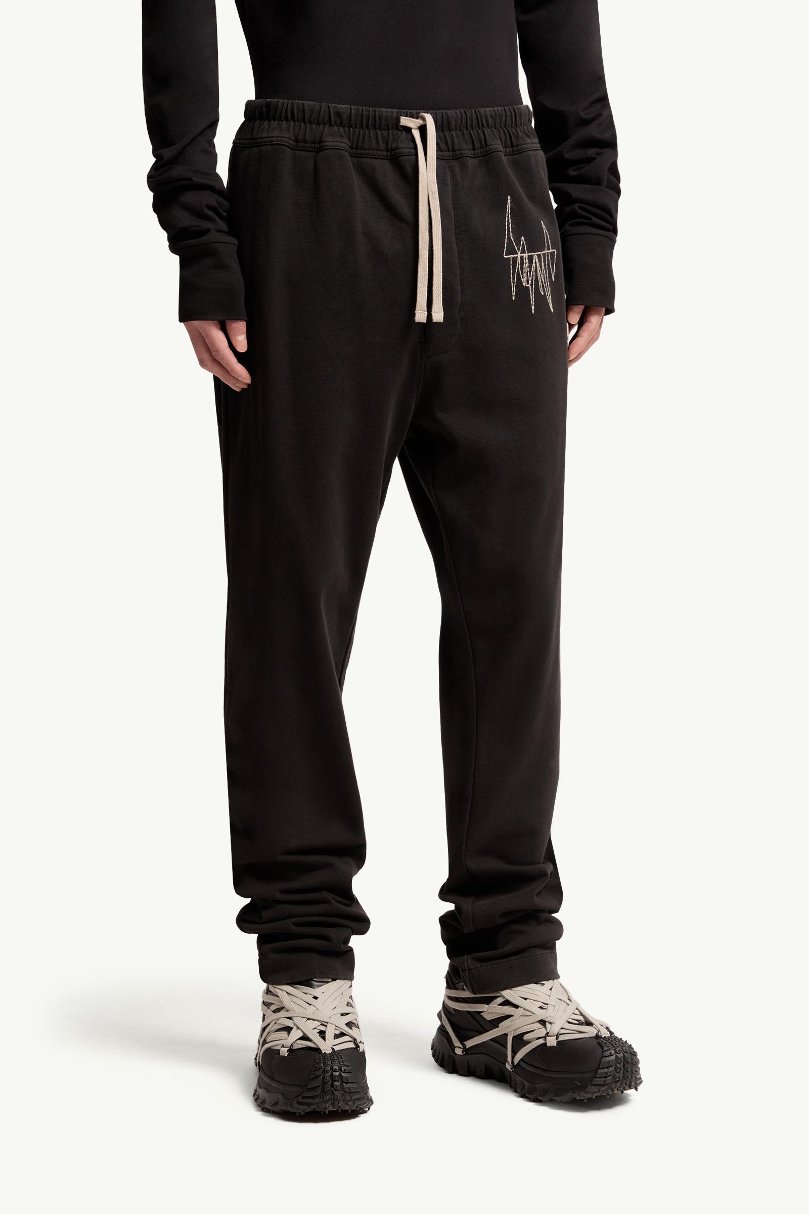 Moncler Moncler + Rick Owens Cotton Sweatpants Black Black