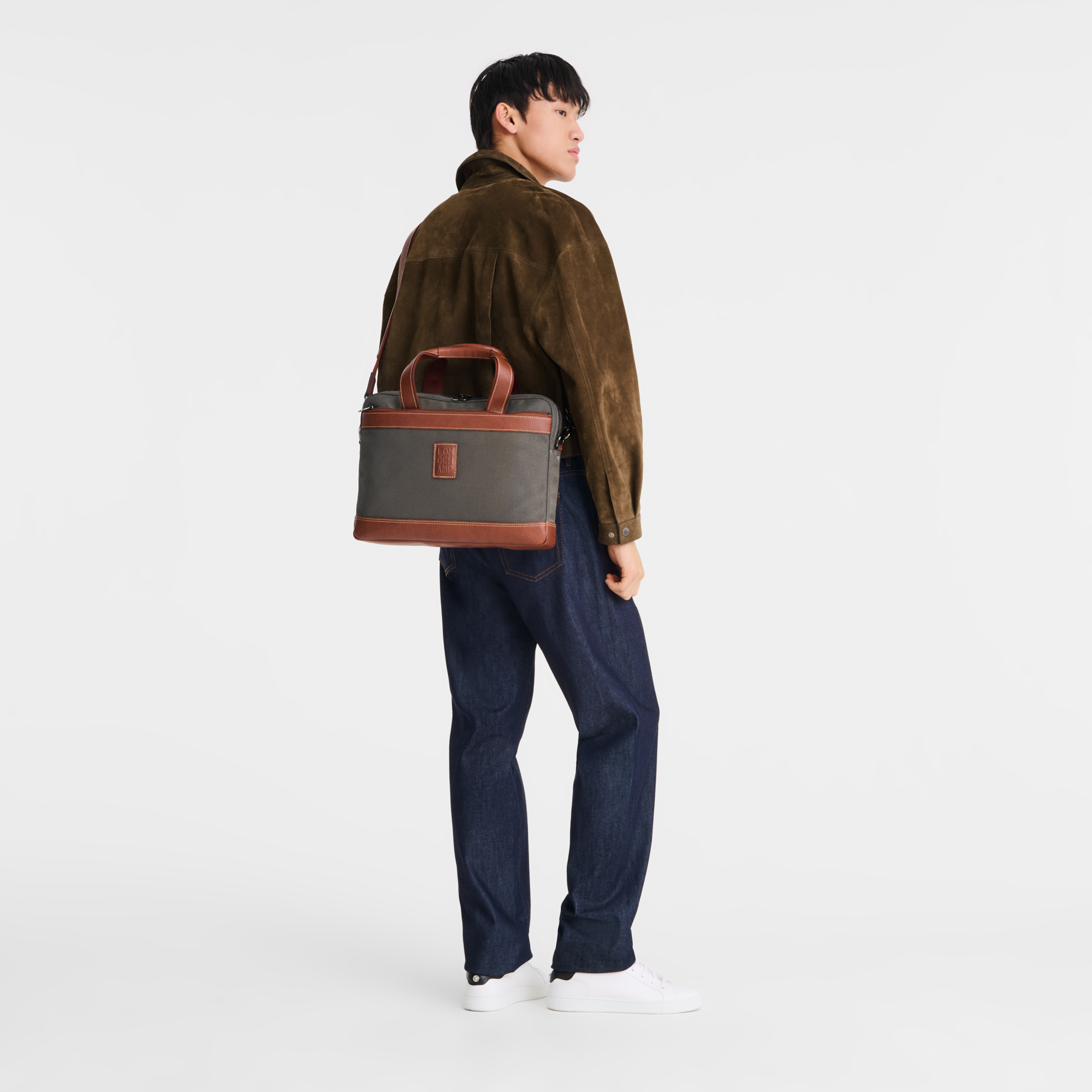 Longchamp Boxford S Briefcase Brown