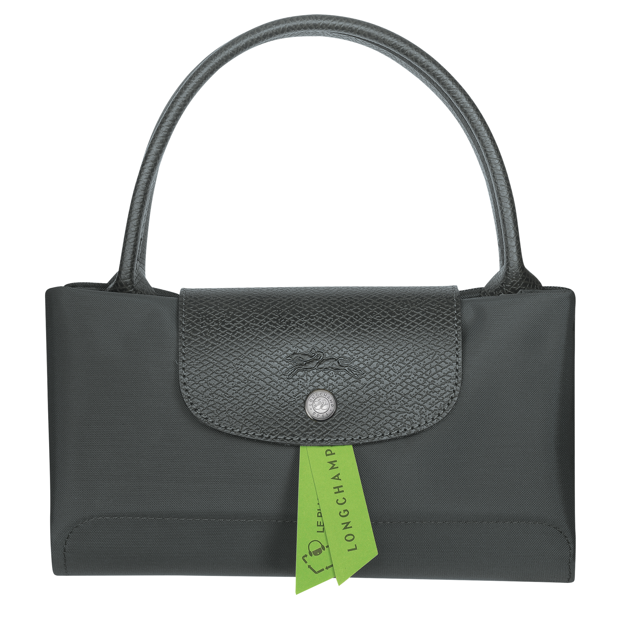 Longchamp Le Pliage Green M Handbag Graphite