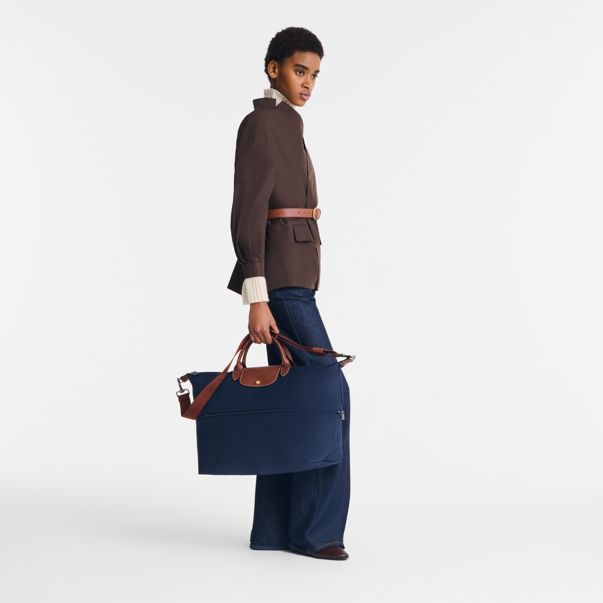 Longchamp Le Pliage Original Travel bag expandable Navy