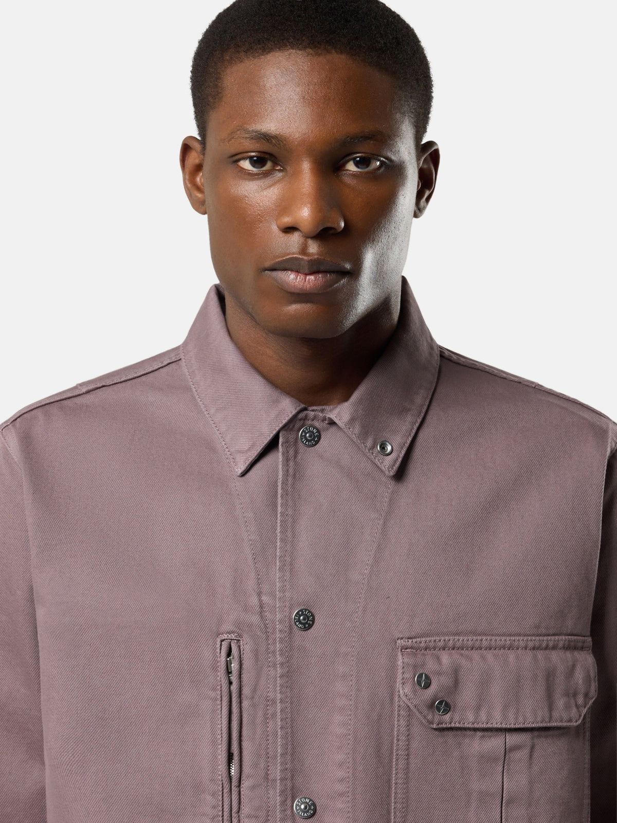 Stone Island Comfort-Fit Overshirt with Snap Fastening 1200001