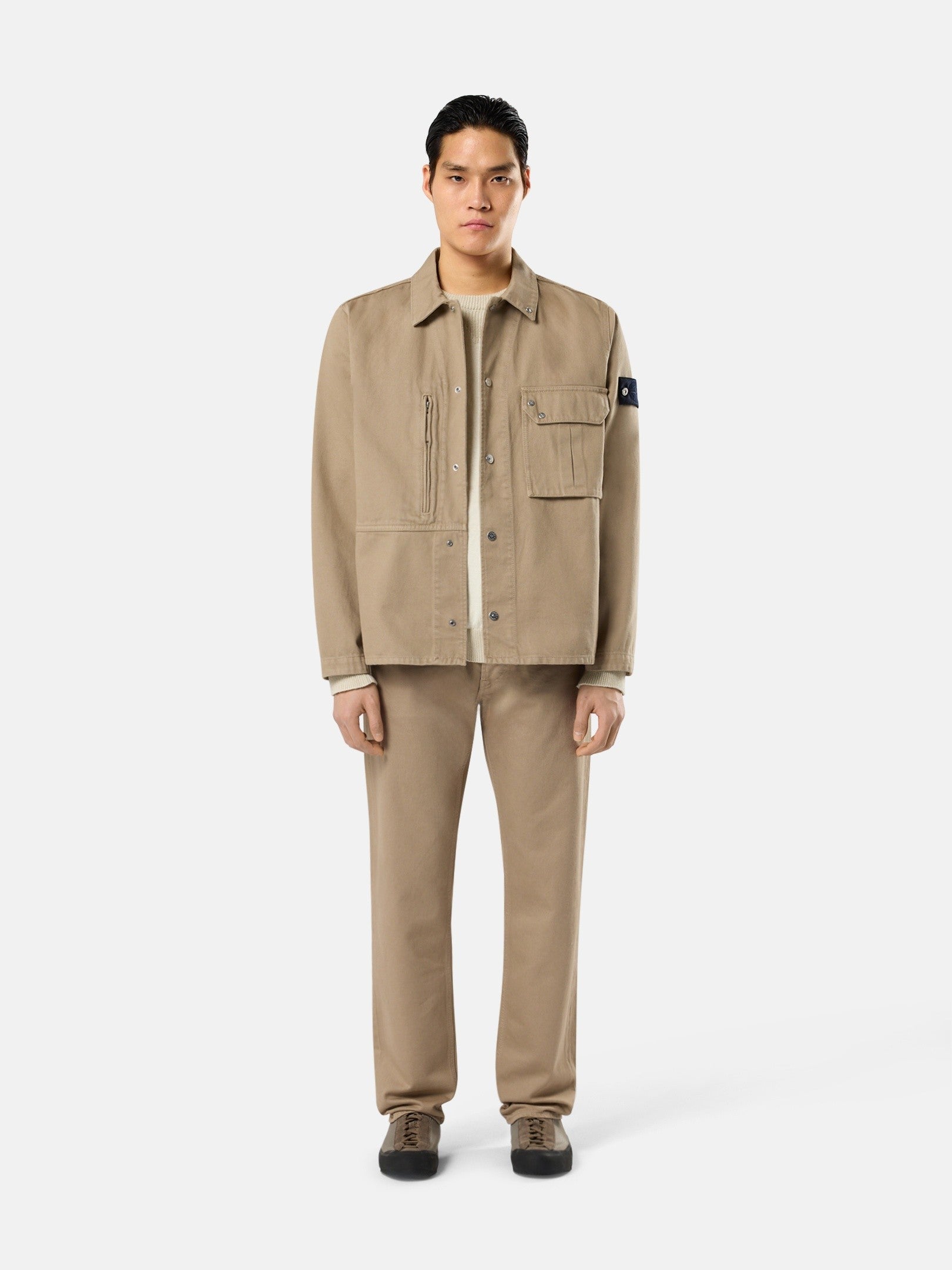 Stone Island Comfort-Fit Overshirt with Snap Fastening 1200001