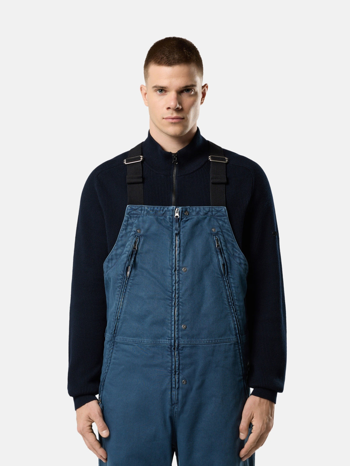 Stone Island Loose-Fit Overalls with Pockets F100001