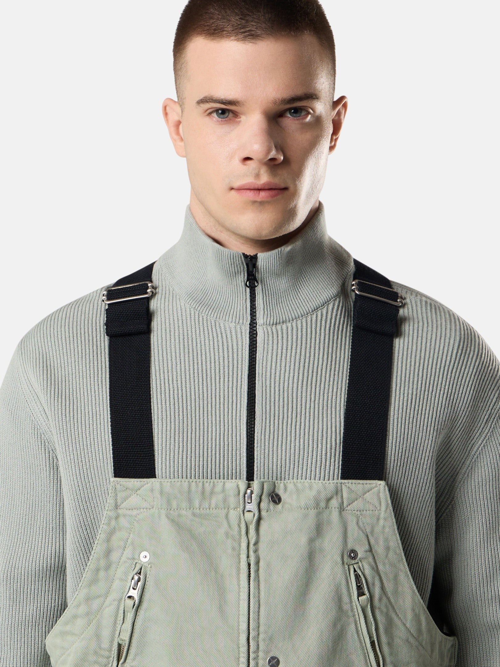 Stone Island Loose-Fit Overalls with Pockets F100001