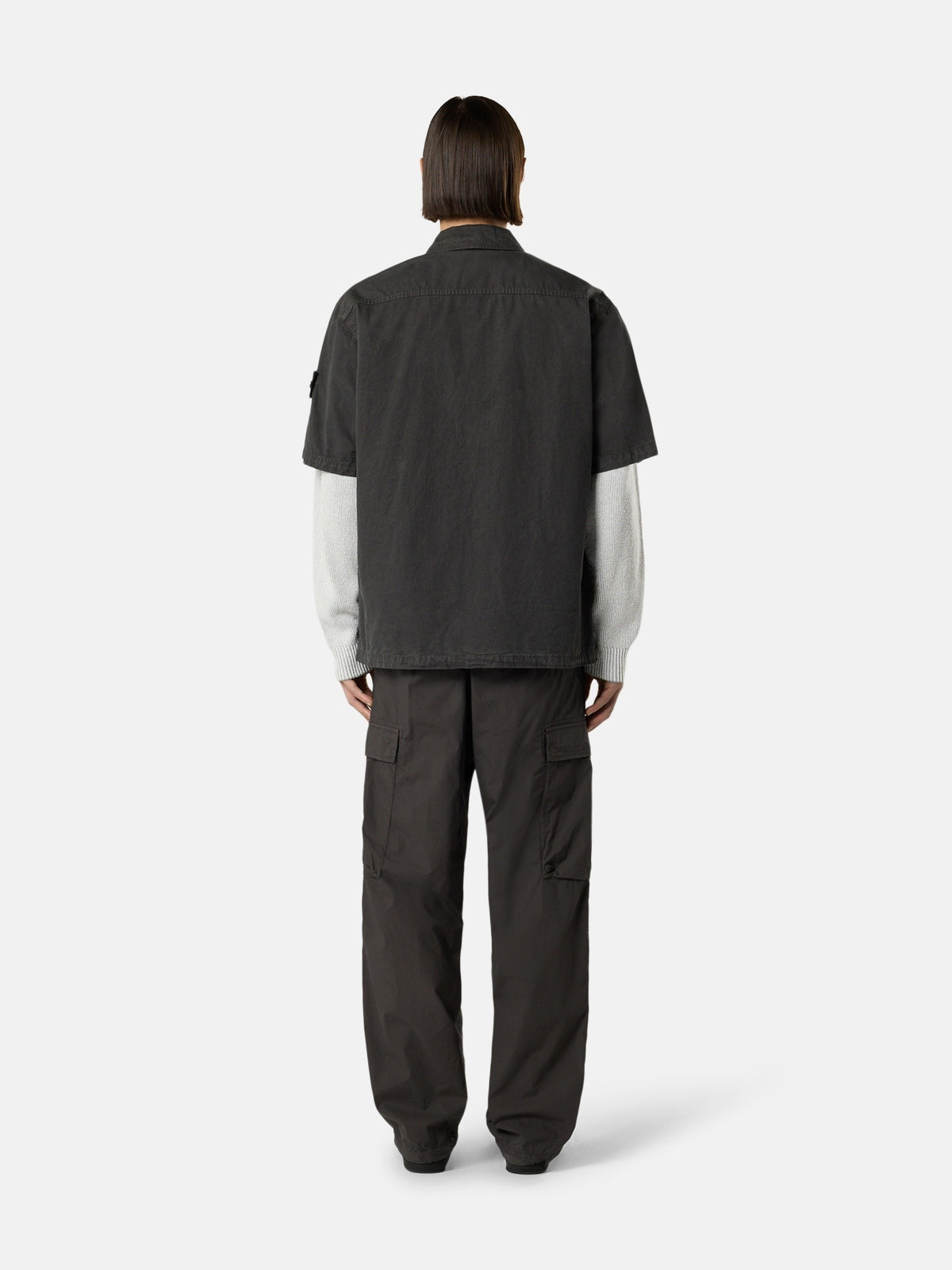 Stone Island Comfort-Fit Short-Sleeve Shirt with Pocket 1200031