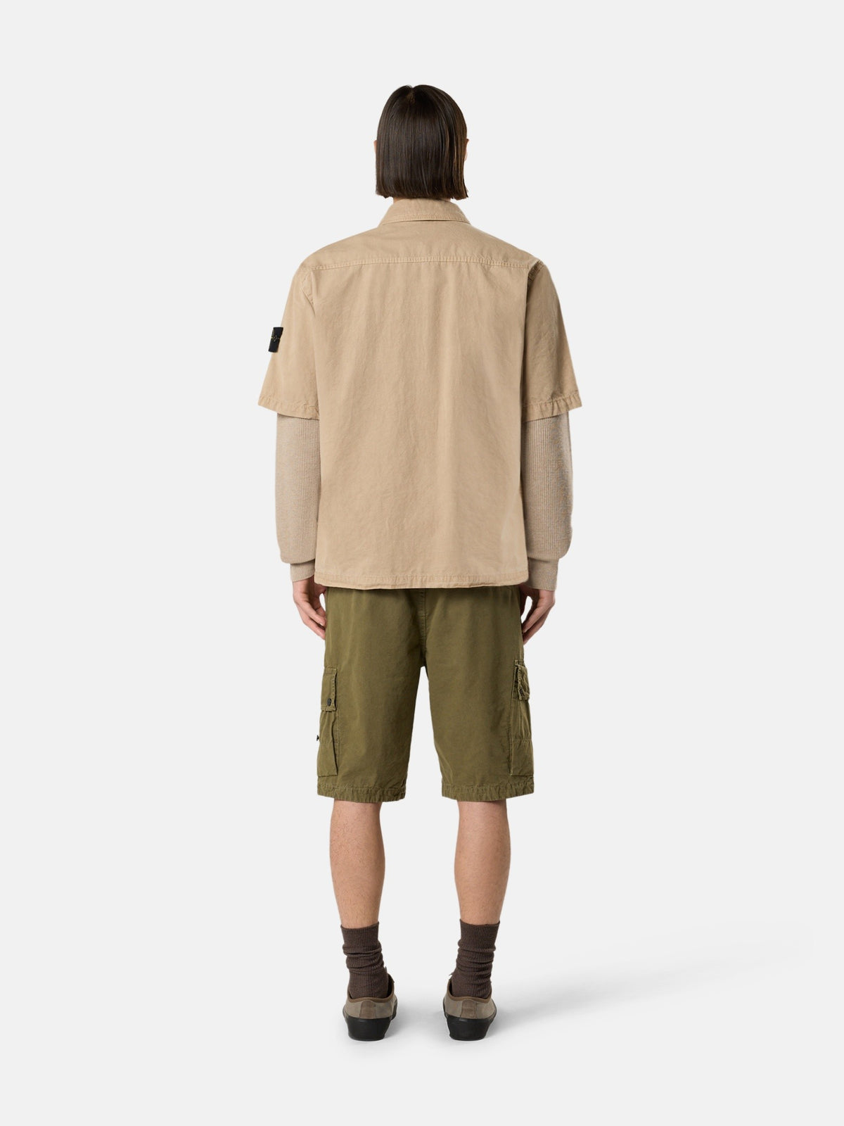 Stone Island Comfort-Fit Short-Sleeve Shirt with Pocket 1200031