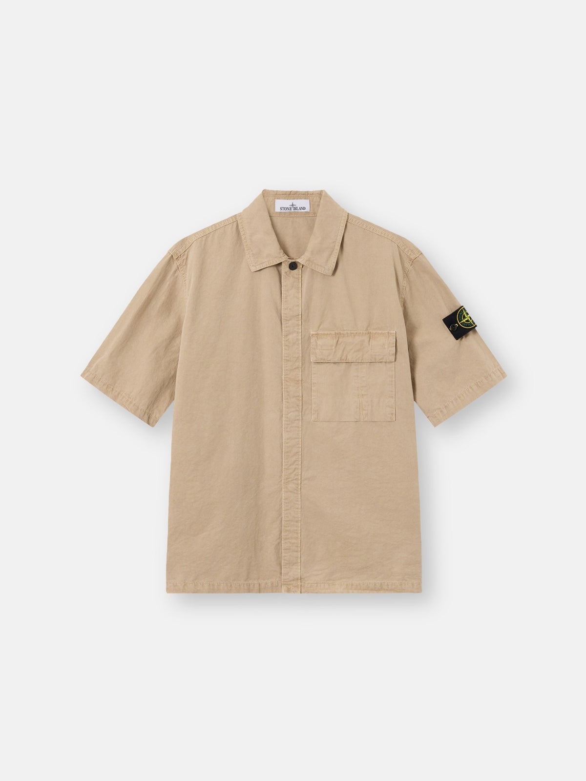 Stone Island Comfort-Fit Short-Sleeve Shirt with Pocket 1200031