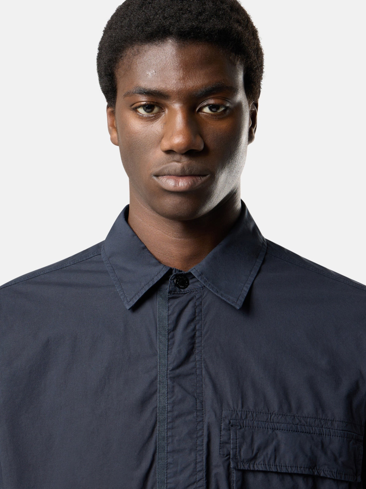 Stone Island Comfort-Fit Overshirt with Snap Fastening 1200032