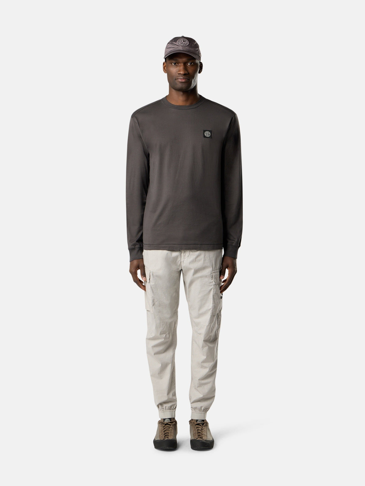 Stone Island Slim-Fit Long-Sleeve T-Shirt with Compass Patch 2100031