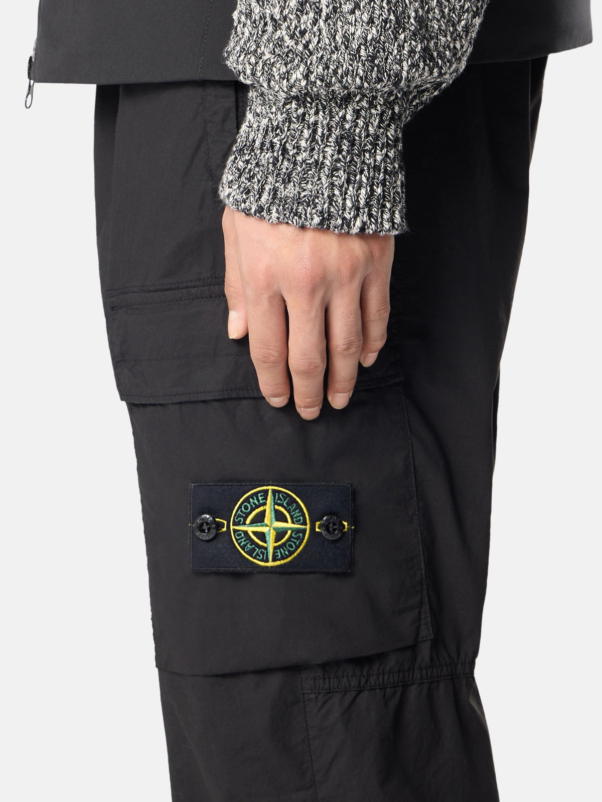 Stone Island Regular-Tapered-Fit Cargo Trousers with Elasticated Waistband 3100031
