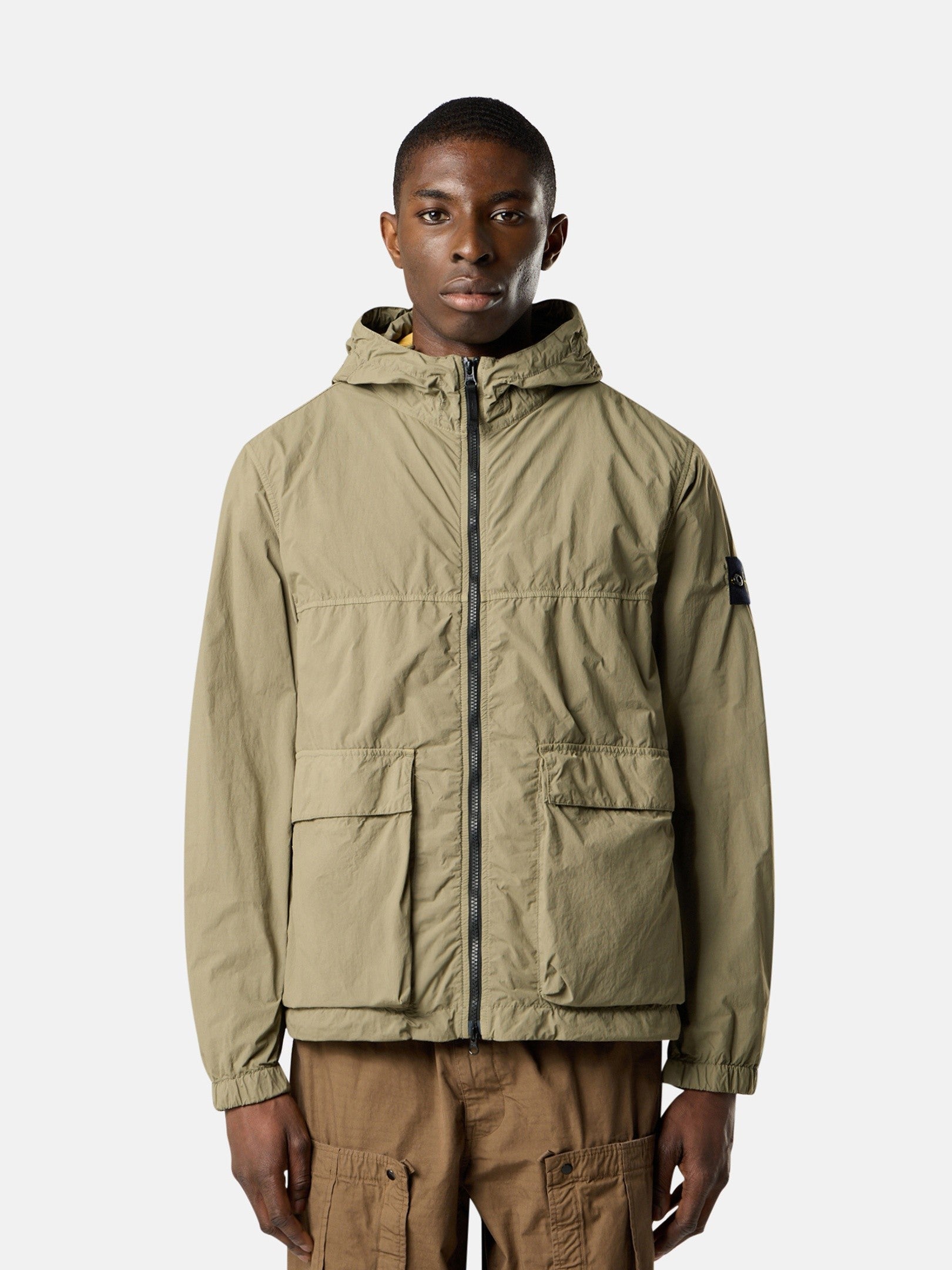 Stone Island Short Hooded Parka with Anti-Drop 4100112