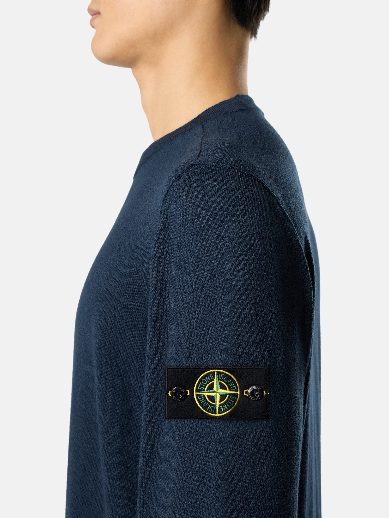 Stone Island Crewneck Jumper with Small Roll Finishes 5100052