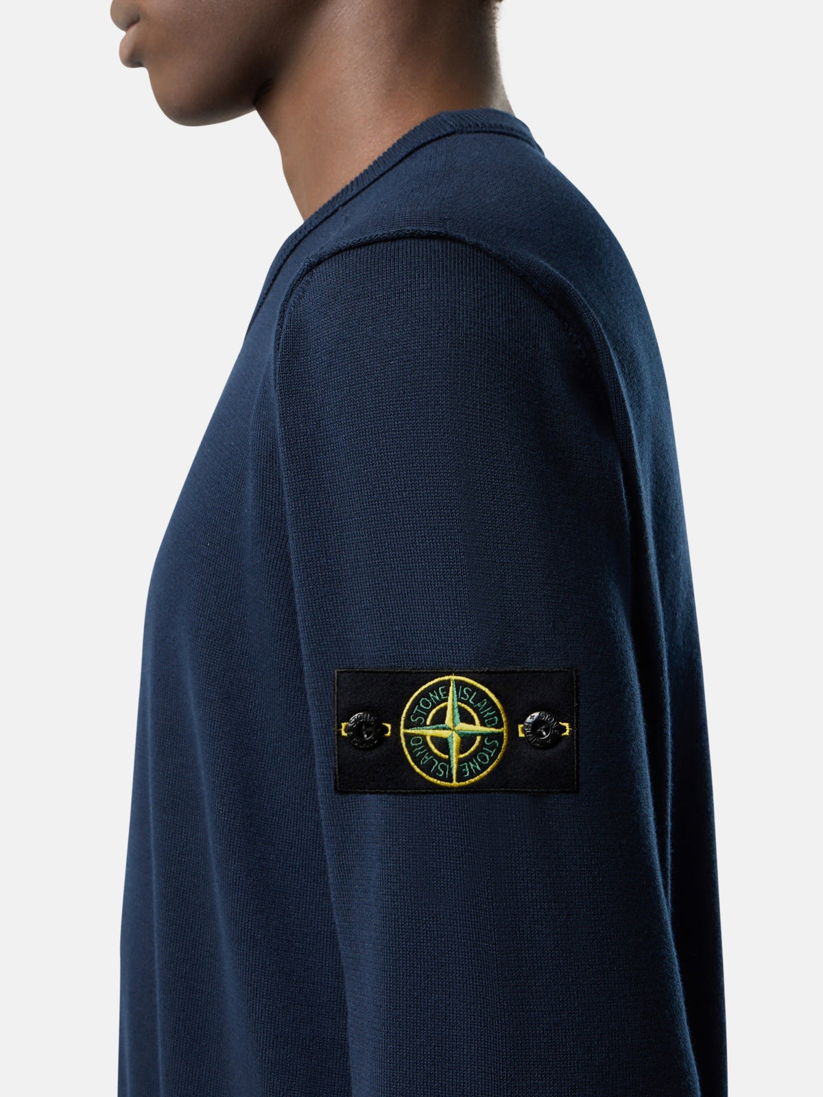 Stone Island Crewneck Jumper with Rolled Edge Seams 5100053