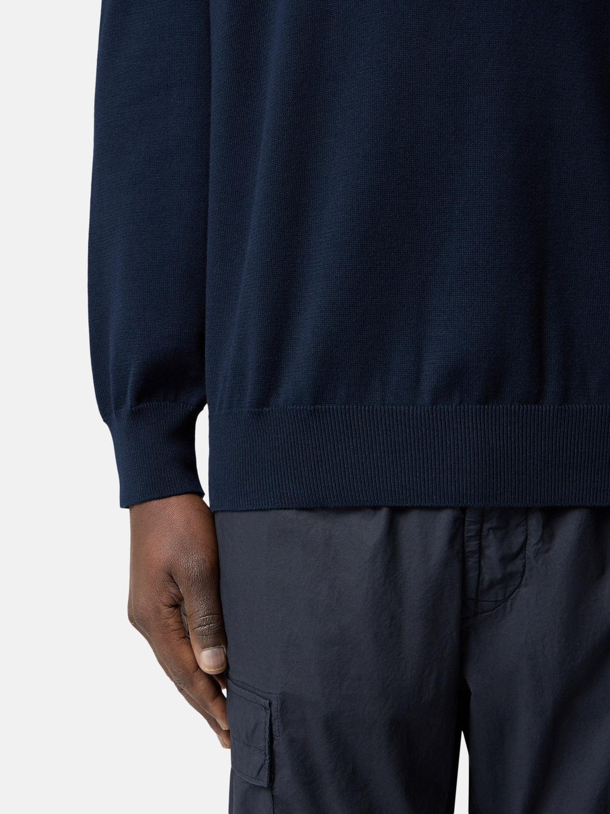 Stone Island Crewneck Jumper with Rolled Edge Seams 5100053
