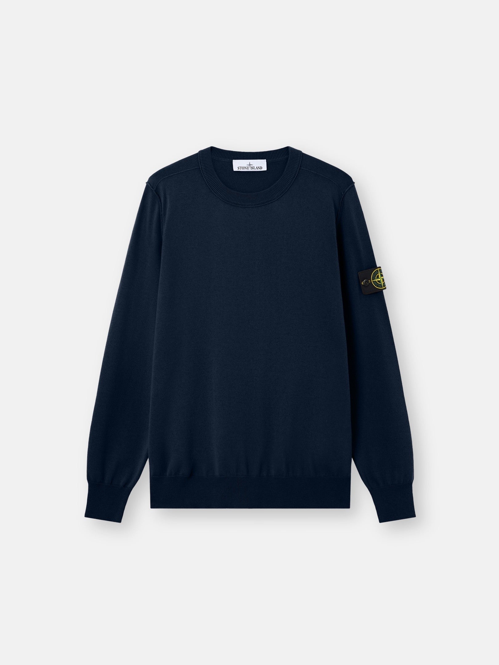 Stone Island Crewneck Jumper with Rolled Edge Seams 5100053