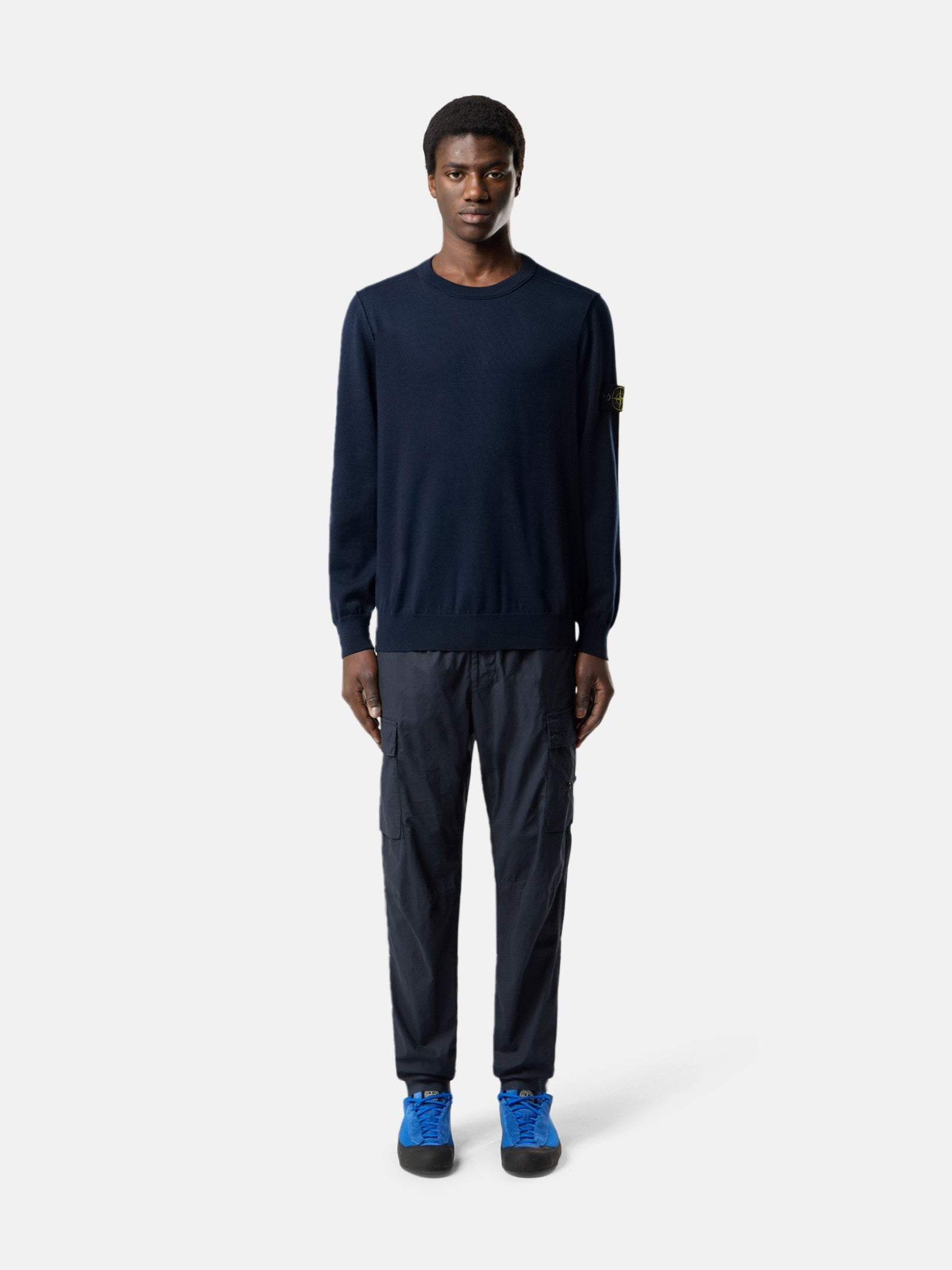 Stone Island Crewneck Jumper with Rolled Edge Seams 5100053