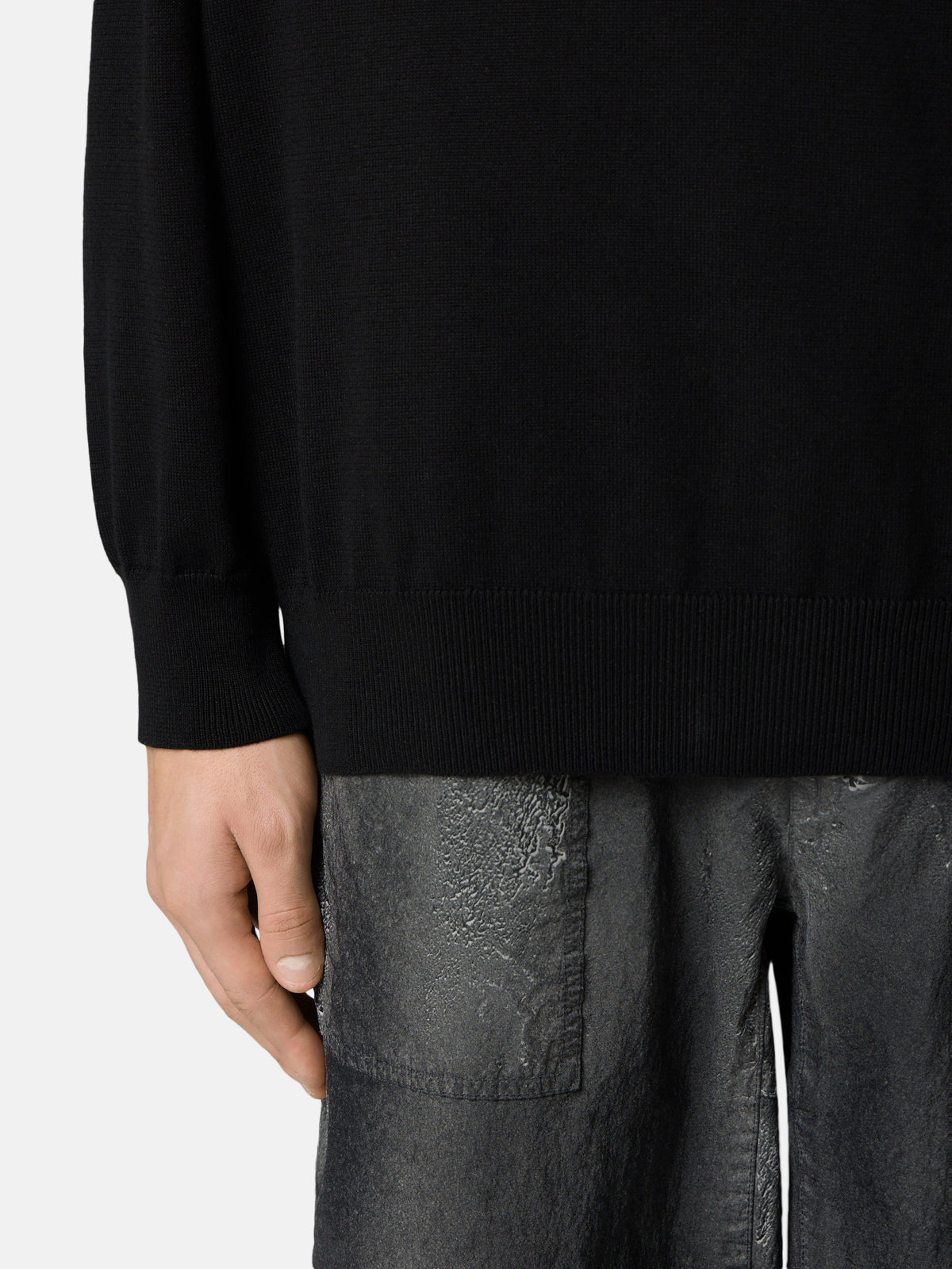 Stone Island Crewneck Jumper with Rolled Edge Seams 5100053