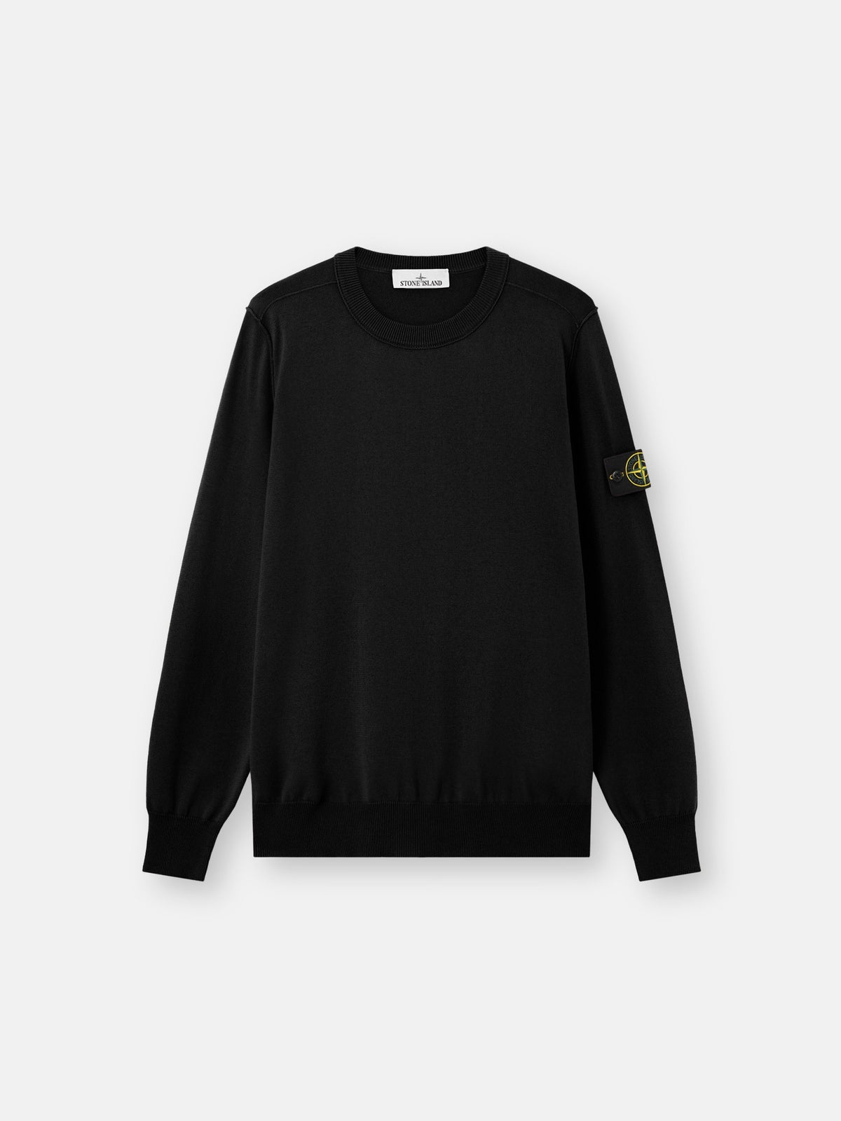Stone Island Crewneck Jumper with Rolled Edge Seams 5100053