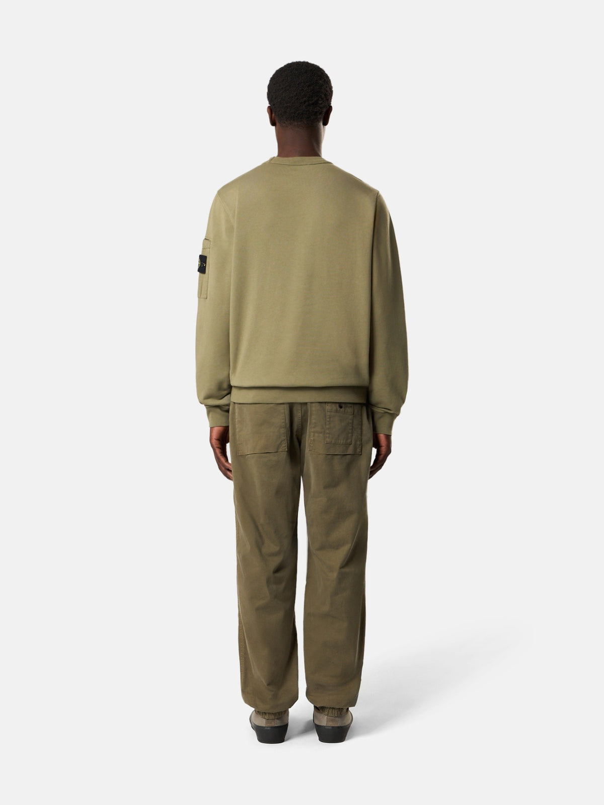 Stone Island Regular-Fit Crewneck Sweatshirt with Seasonal Pocket 6100019