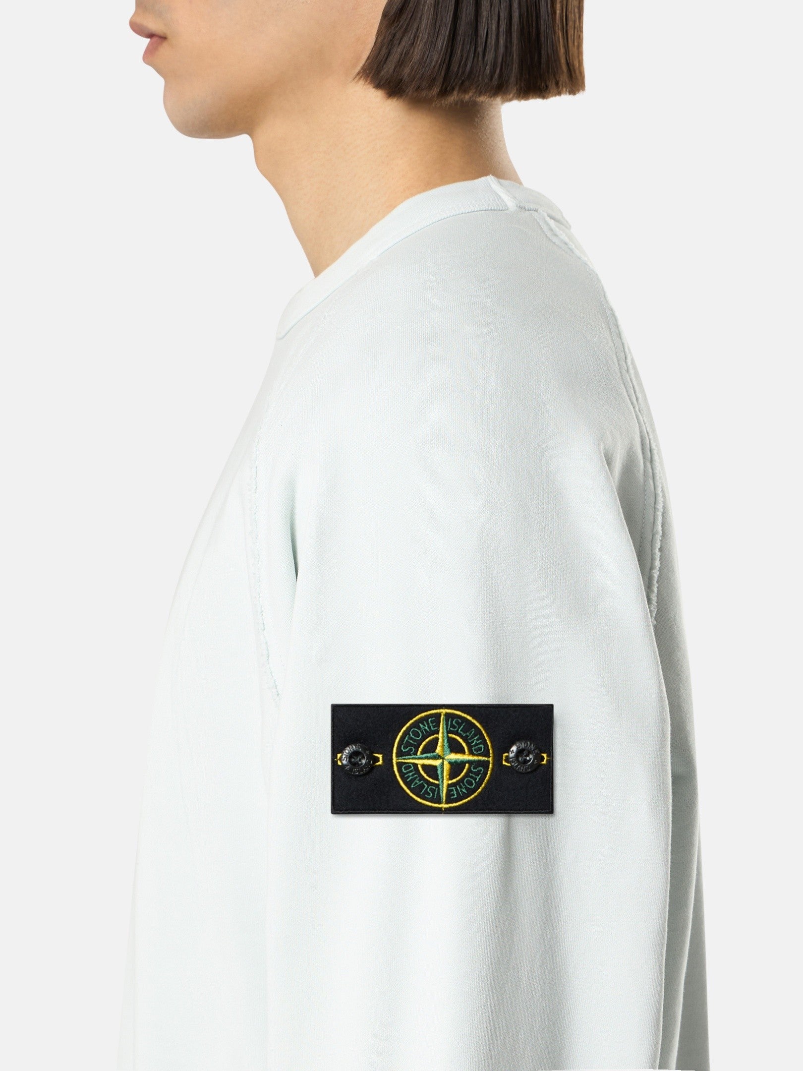 Stone Island Oversized-Fit Crewneck Sweatshirt with Raglan Sleeves 6100041