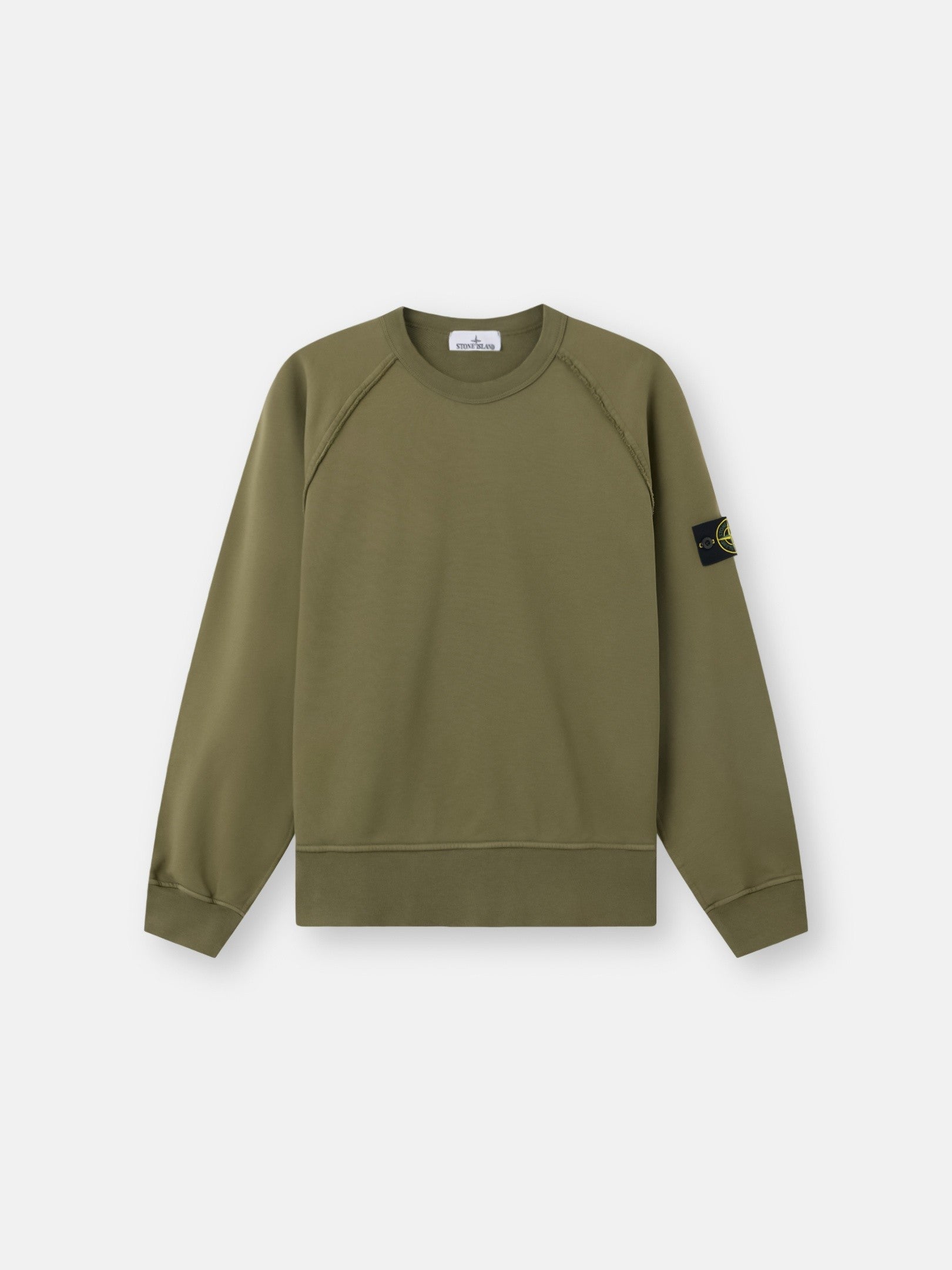 Stone Island Oversized-Fit Crewneck Sweatshirt with Raglan Sleeves 6100041