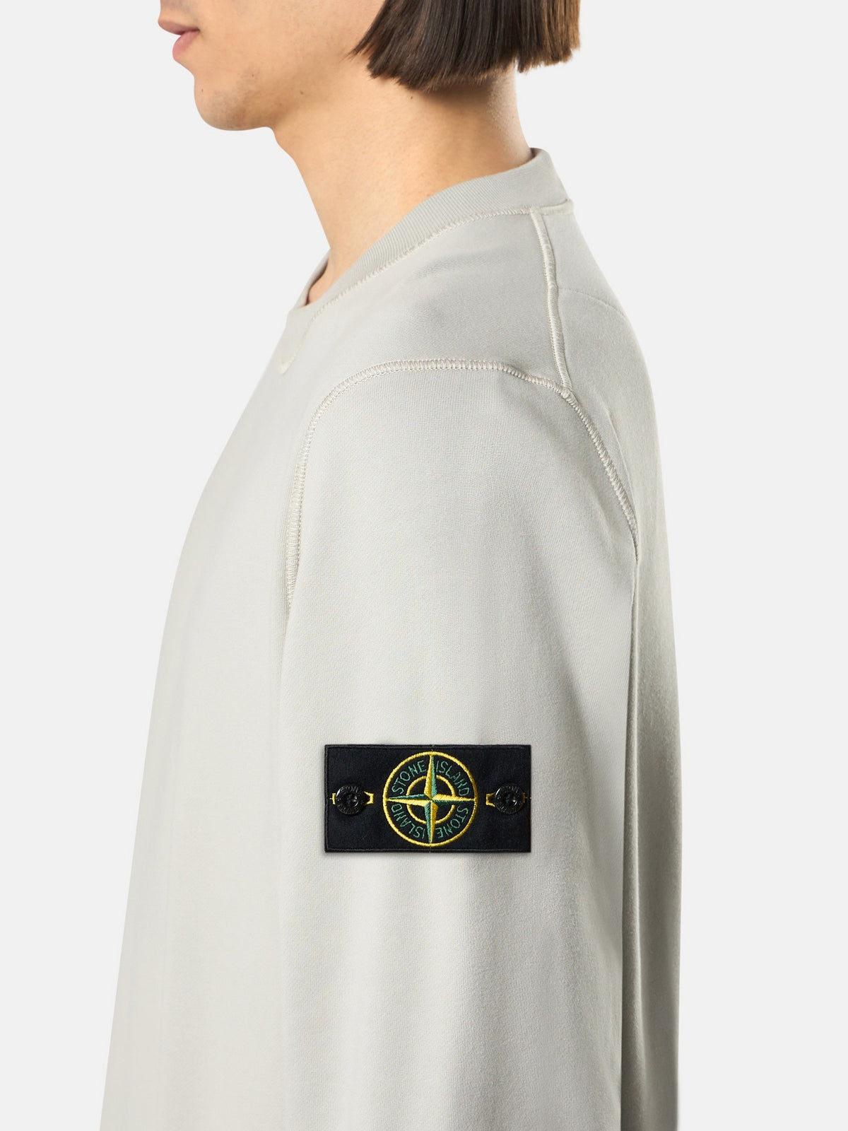 Stone Island Regular-Fit Crewneck Sweatshirt with Raglan Sleeves 6100060