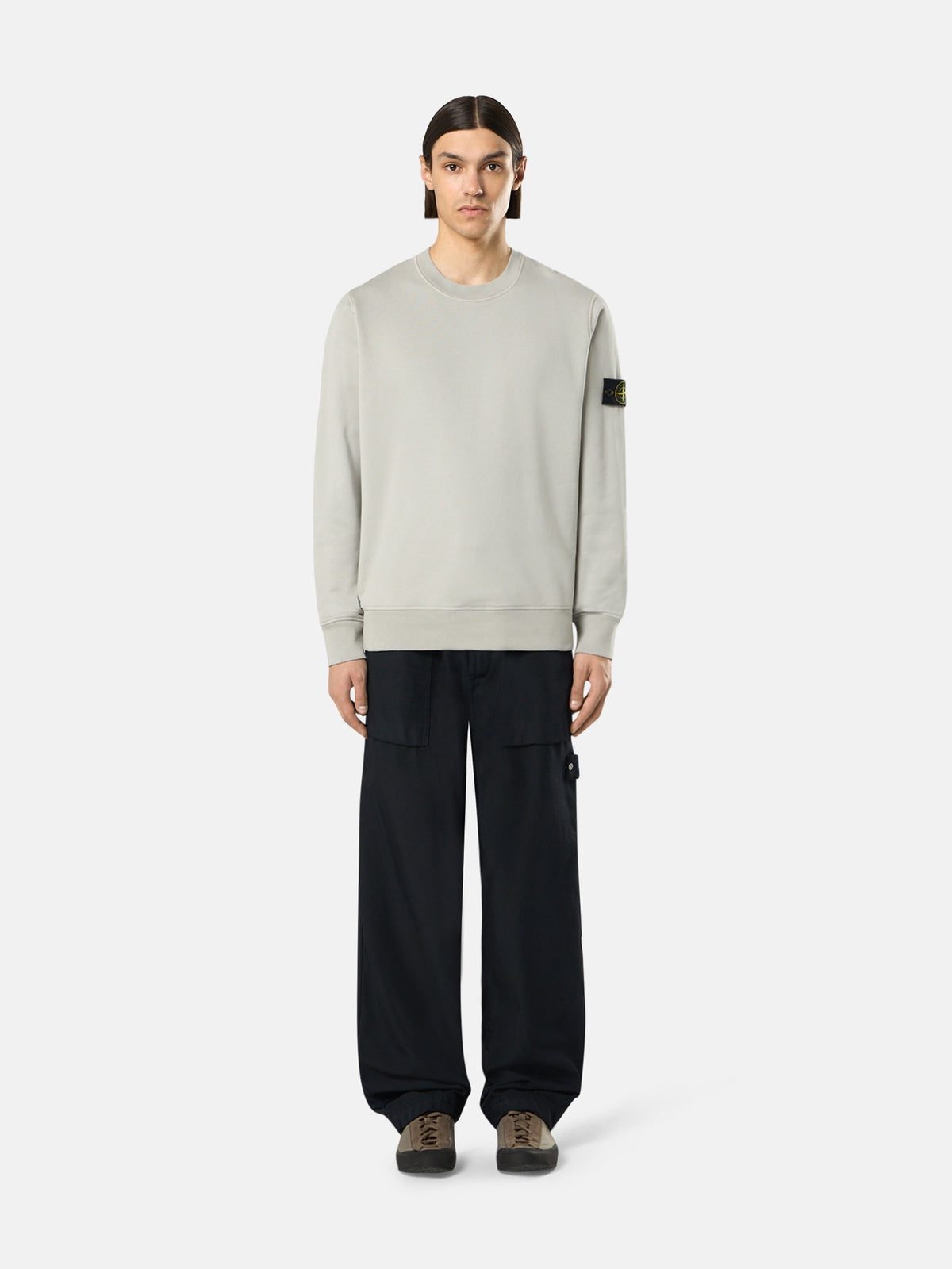 Stone Island Regular-Fit Crewneck Sweatshirt with Raglan Sleeves 6100060