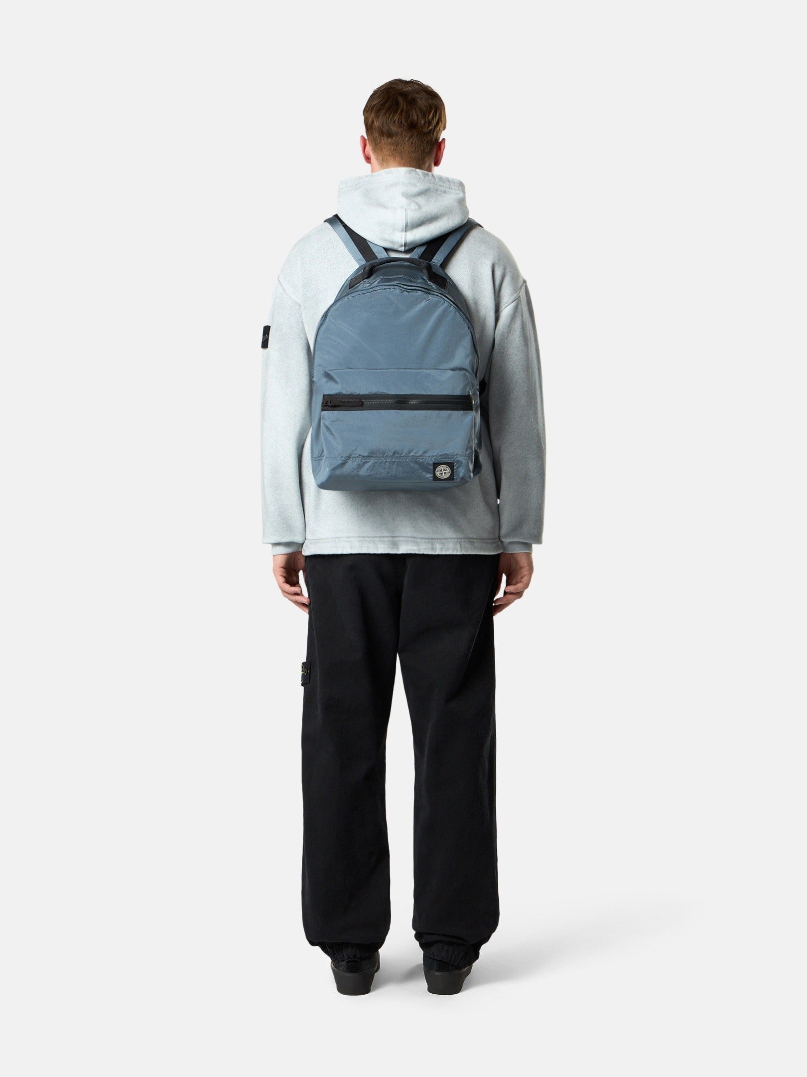 Stone Island Backpack with Front Pocket and Adjustable Padded Straps 9200016