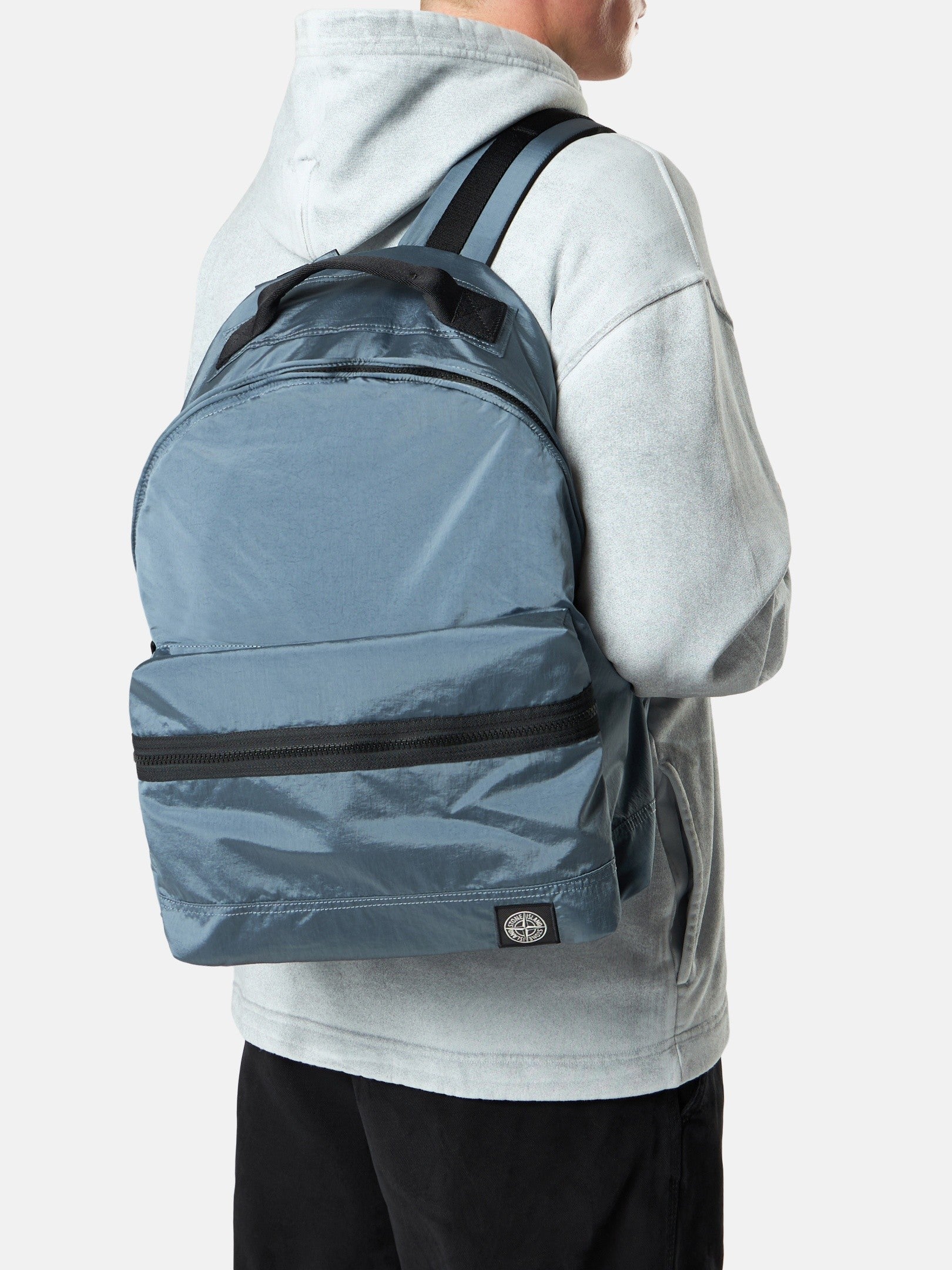 Stone Island Backpack with Front Pocket and Adjustable Padded Straps 9200016