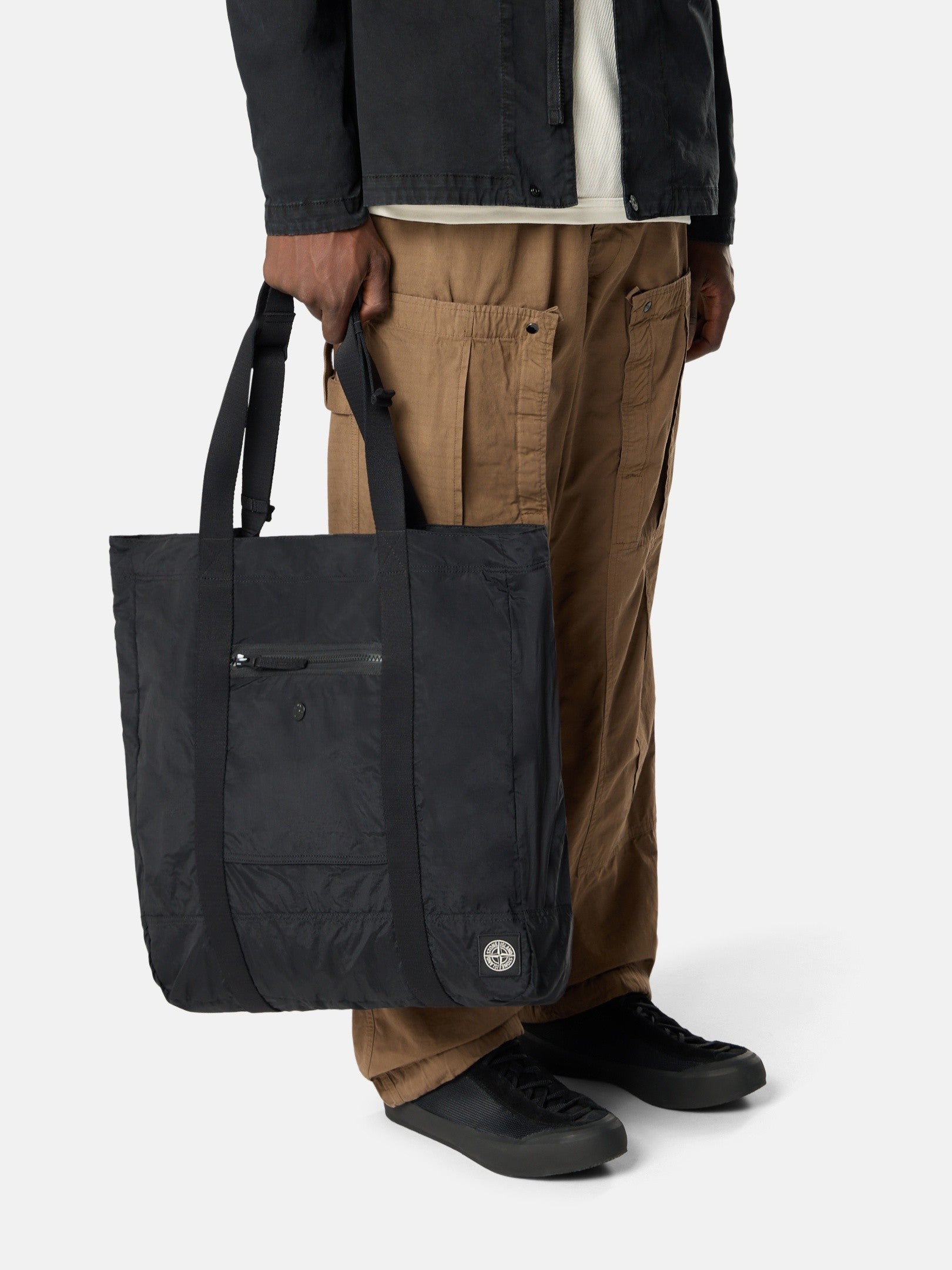 Stone Island Tote Bag with Zip Pocket 9200012