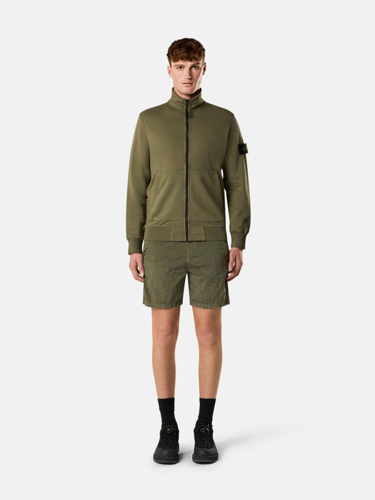 Stone Island Regular-Fit Mid-Length Swim Shorts with Pockets B100004