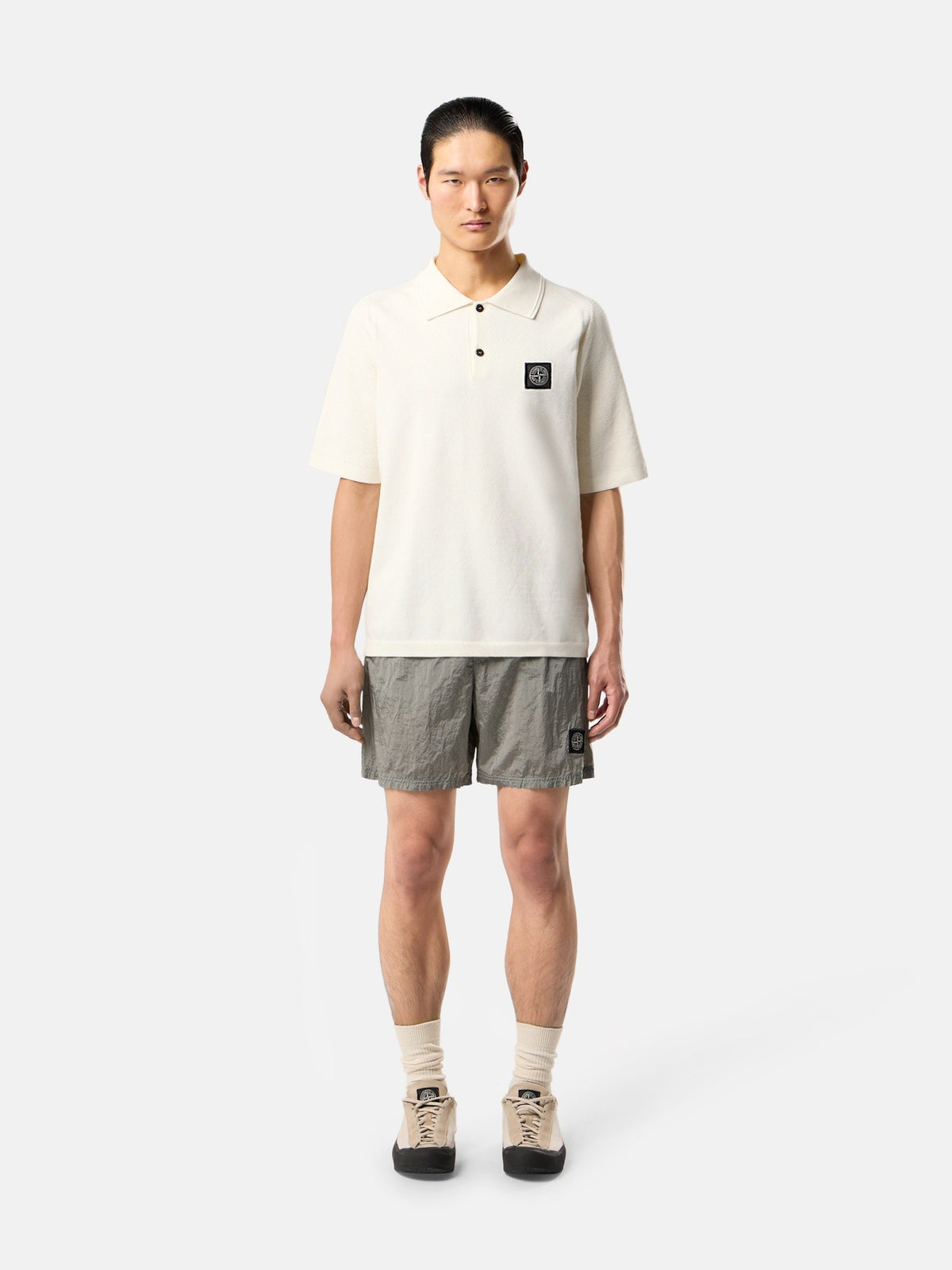 Stone Island Regular-Fit Mid-Length Swim Shorts with Pockets B100004