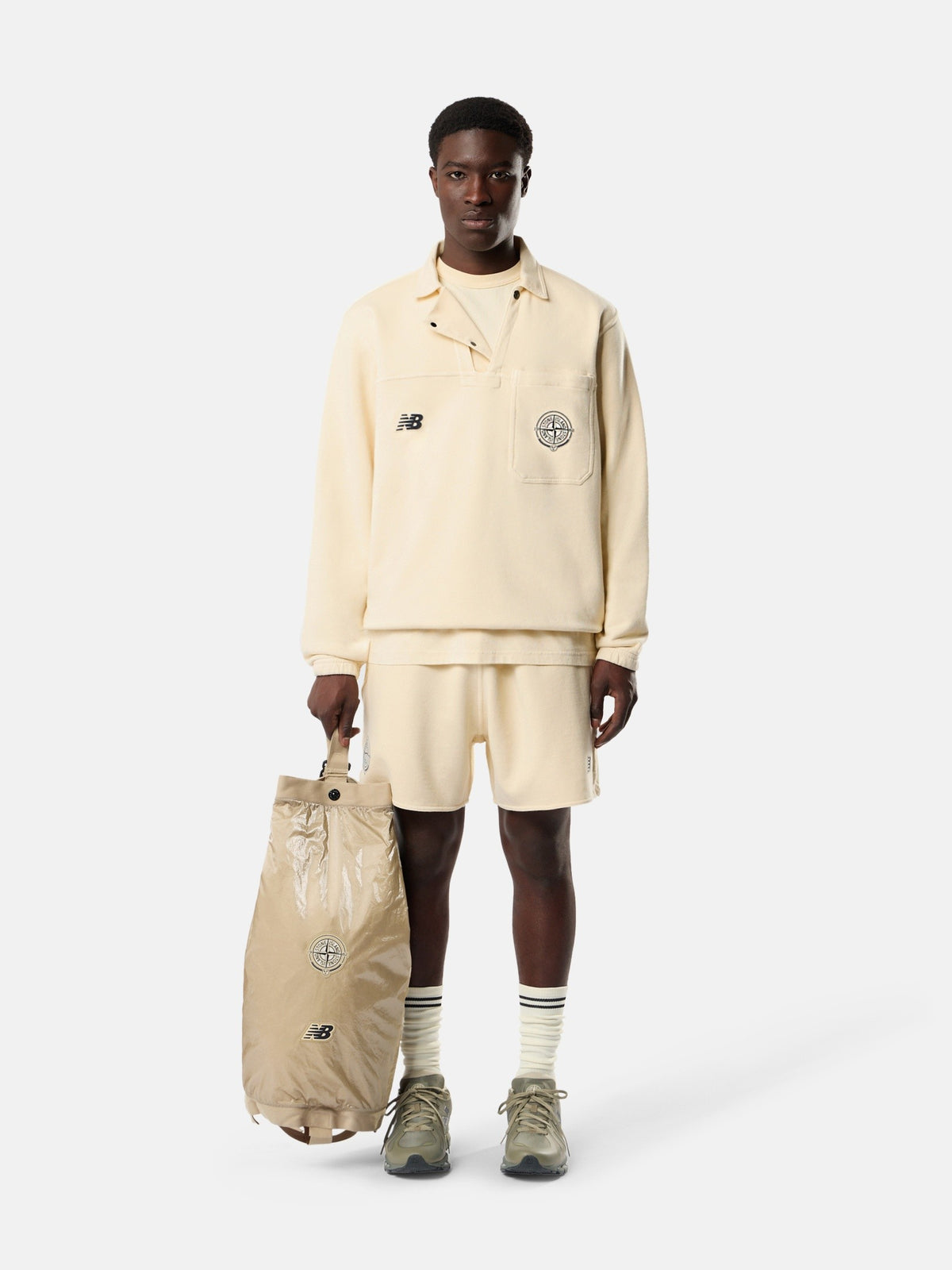 Stone Island Oversized-Fit Sweatshirt with Chest Pocket