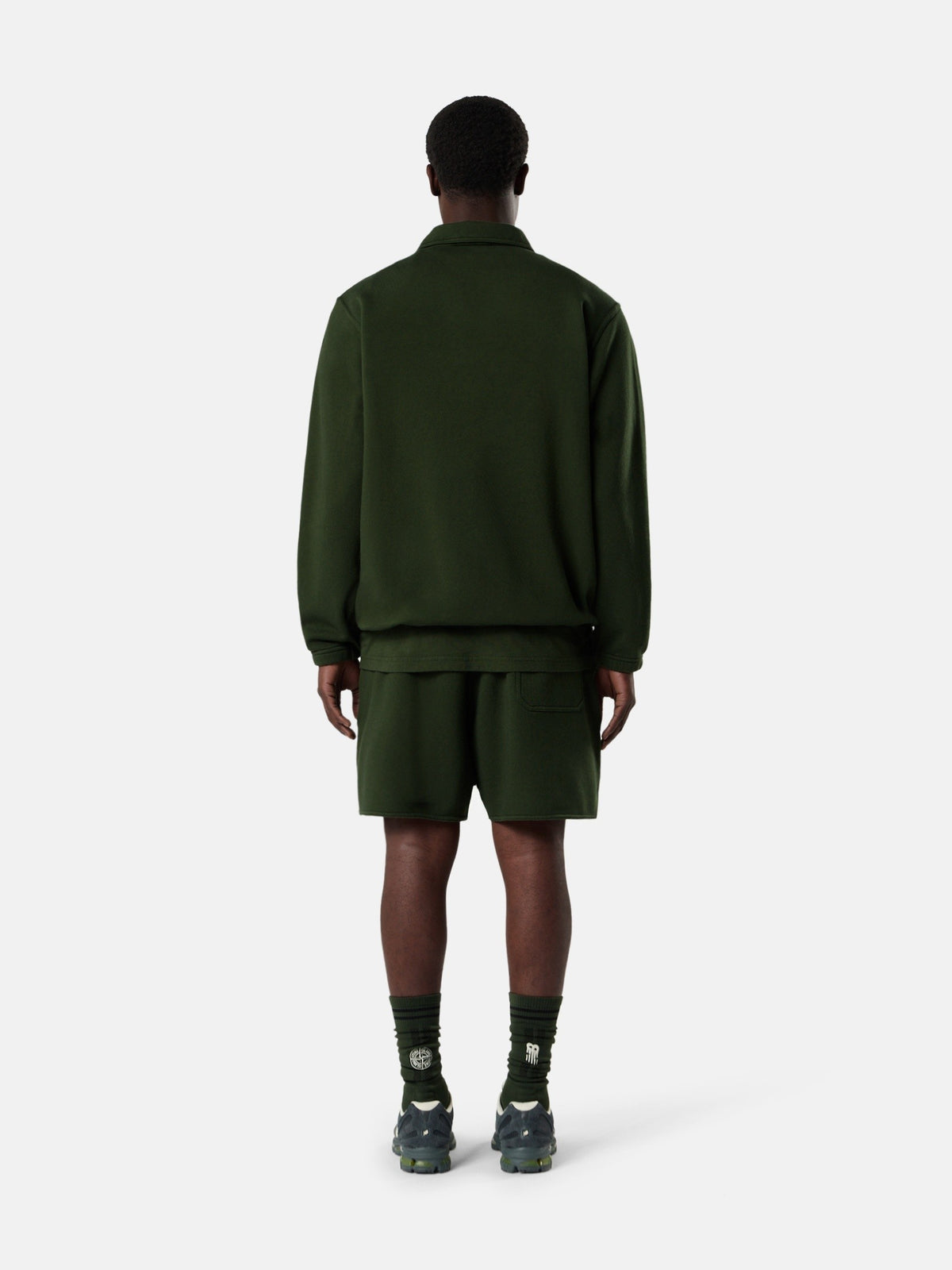 Stone Island Loose-Wide-Leg-Fit Shorts with Drawstring Waistband