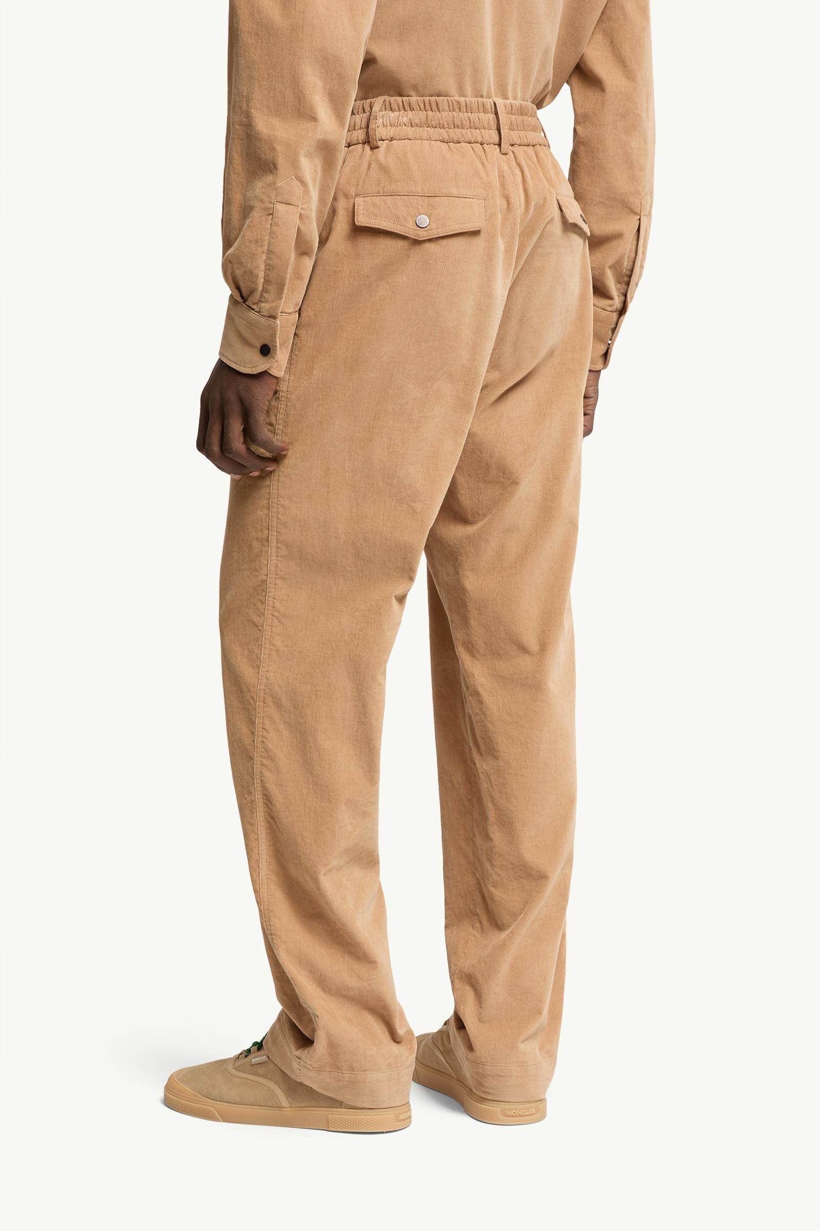 Moncler Corduroy Pants Beige Beige