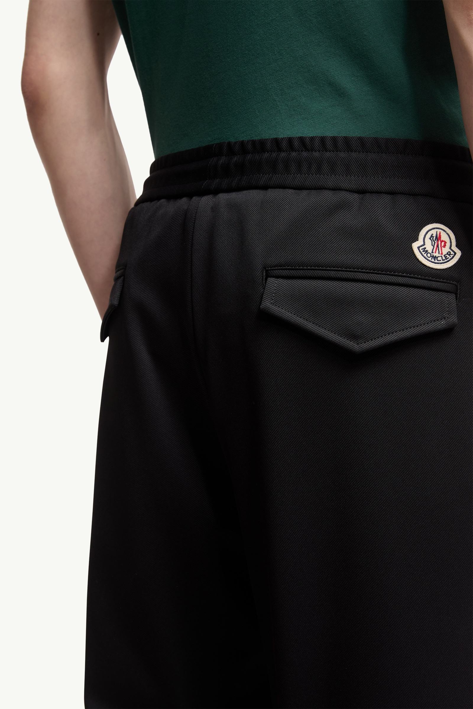 Moncler Logo Jogging Trousers Black Black
