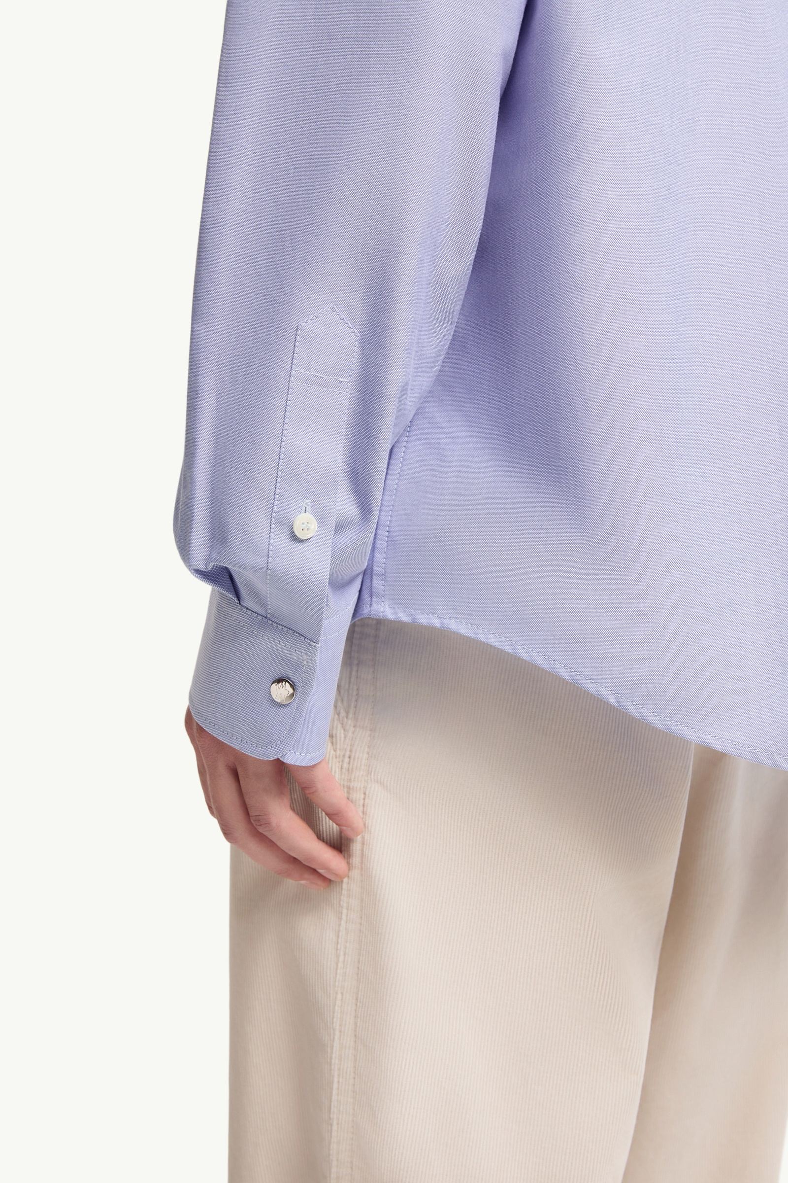 Moncler Cotton Shirt Light Blue Light Blue