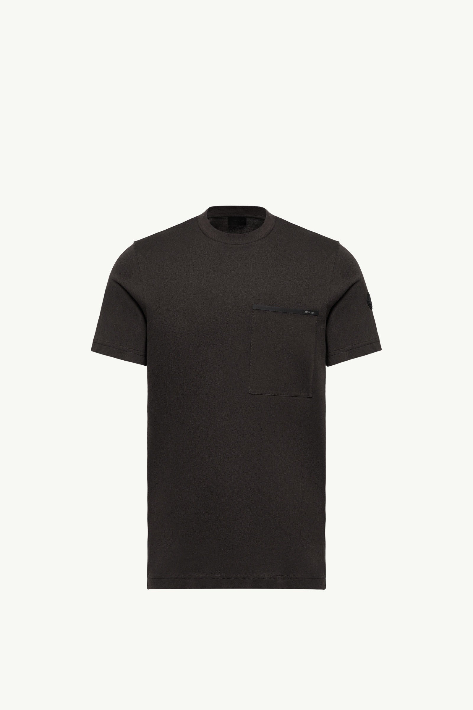 Moncler Cotton Jersey T-Shirt With Chest Pocket Black Black