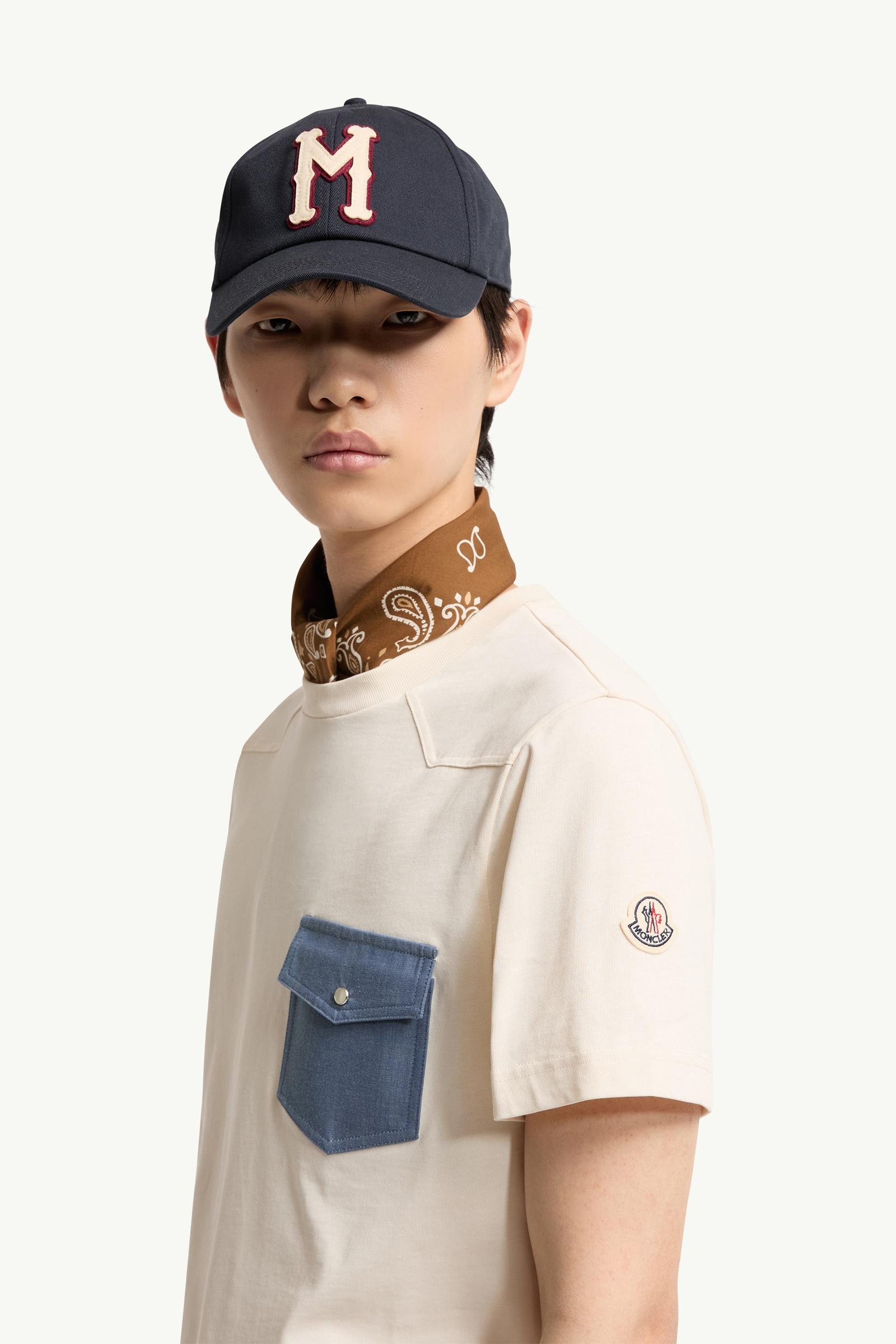 Moncler Cotton Jersey T-Shirt With Denim Pocket White Ivory White Ivory