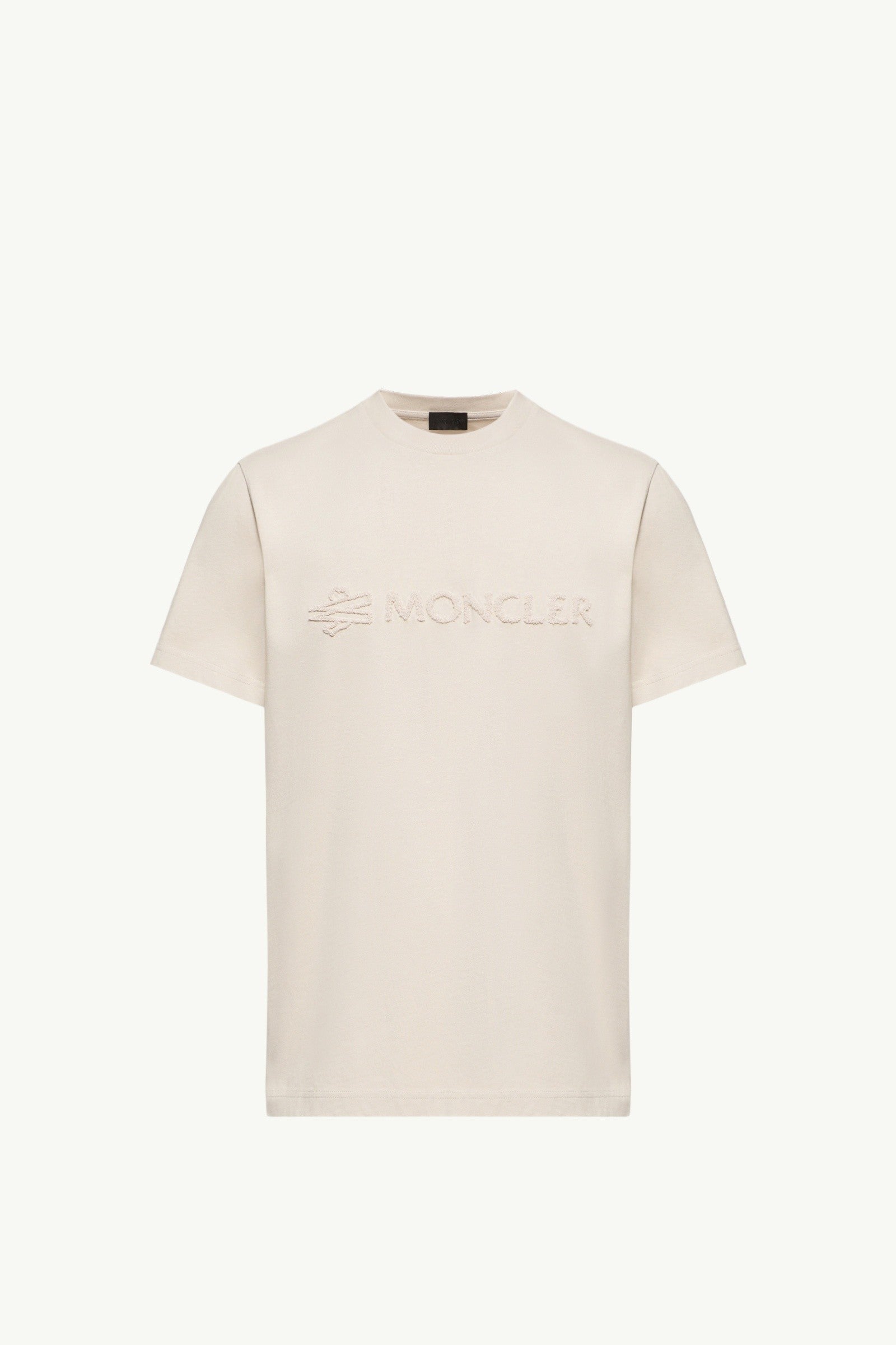 Moncler Logo Cotton T-Shirt White Ivory White Ivory