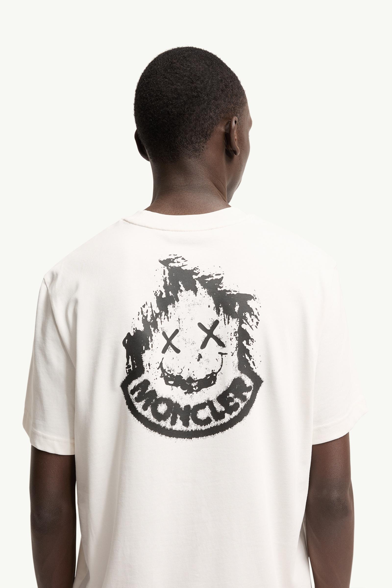 Moncler Logo Cotton T-Shirt White White