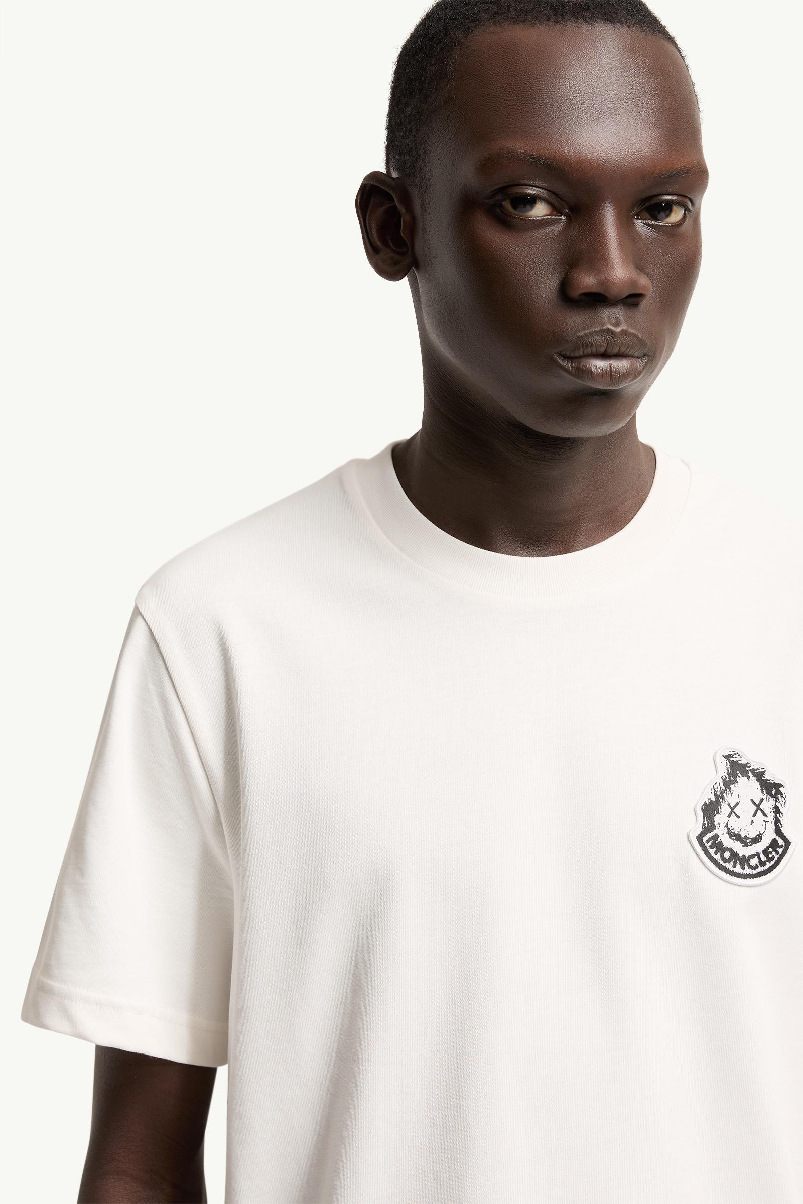Moncler Logo Cotton T-Shirt White White