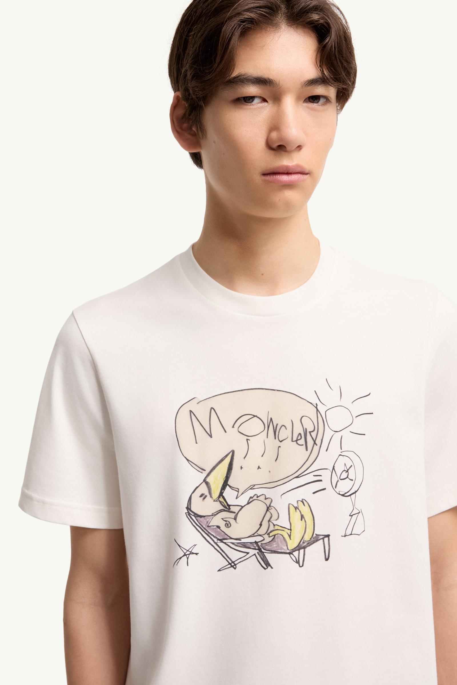 Moncler Monduck Cotton T-Shirt White White