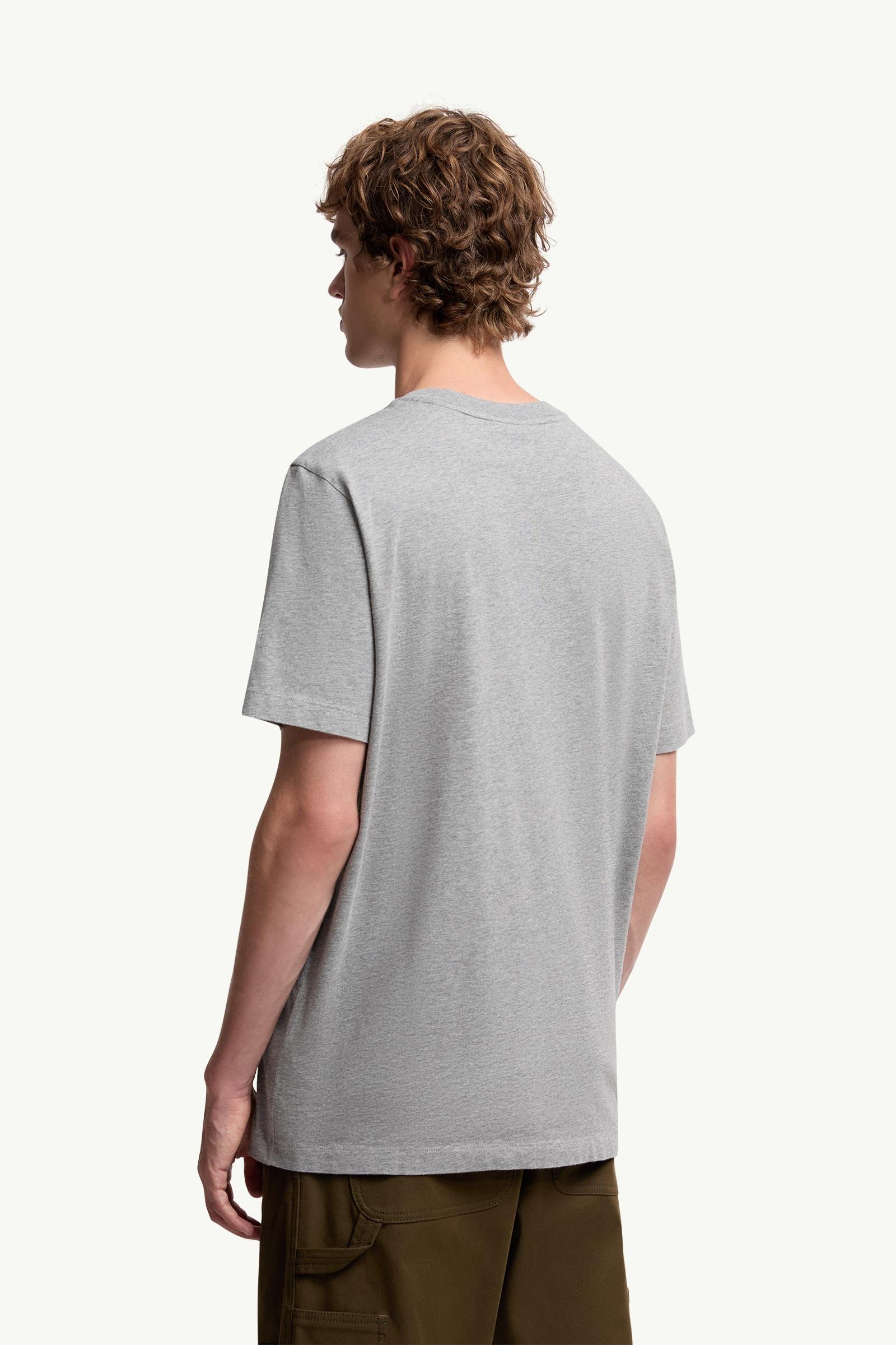 Moncler Logo Patch Cotton T-Shirt (Pack Of Three) White & Black & Grey White & Black & Grey