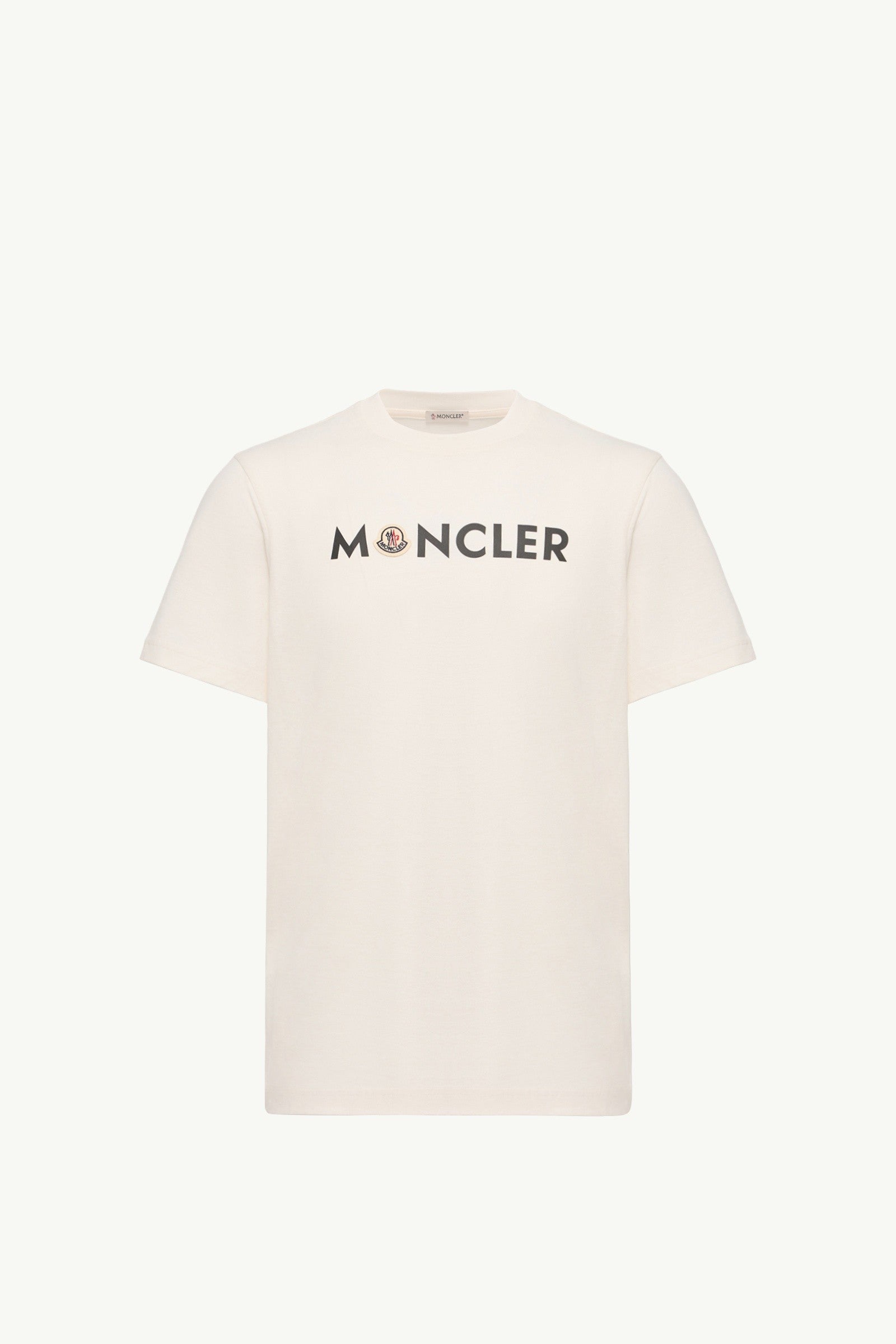 Moncler Logo Cotton T-Shirt White White