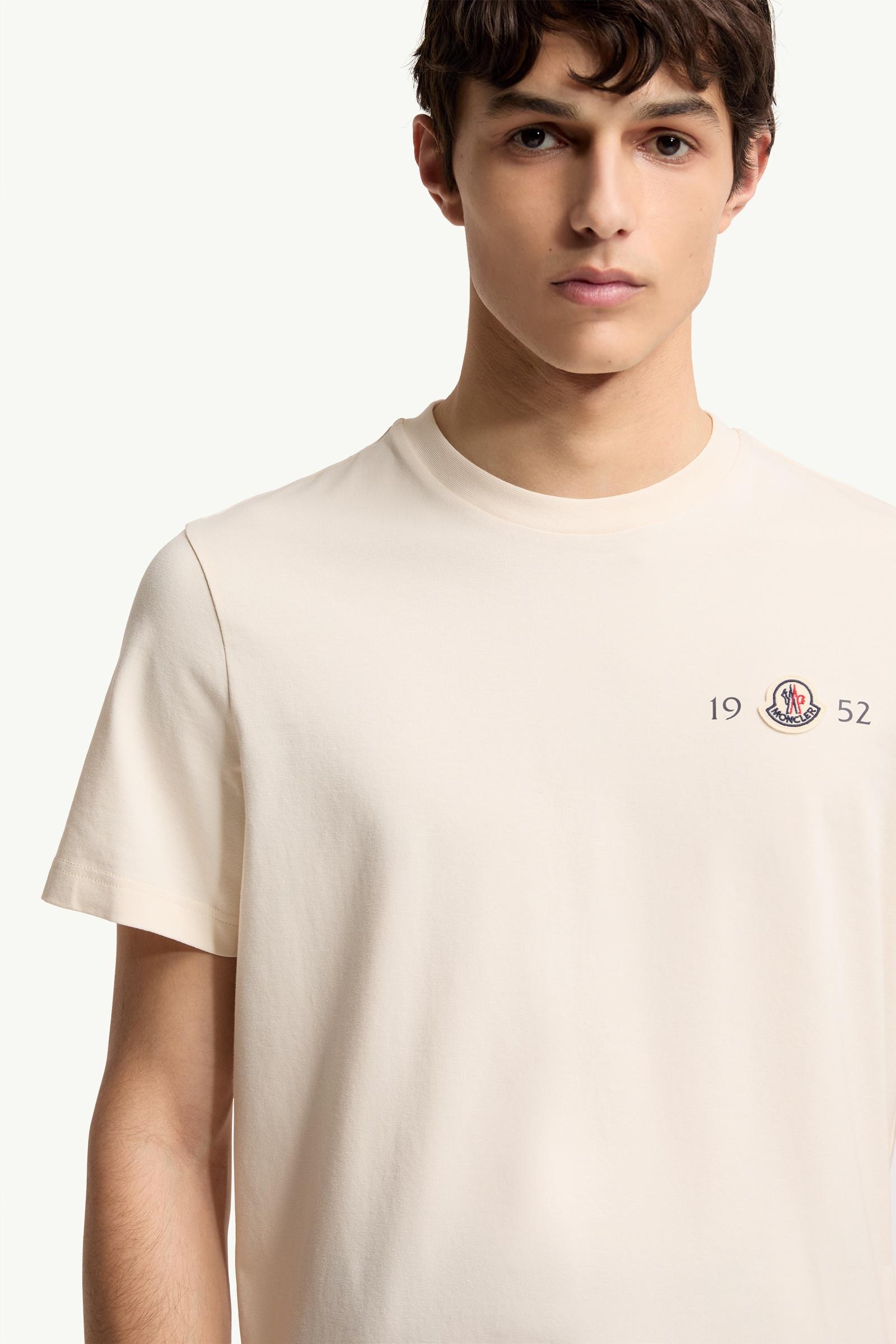 Moncler Logo Cotton T-Shirt White White