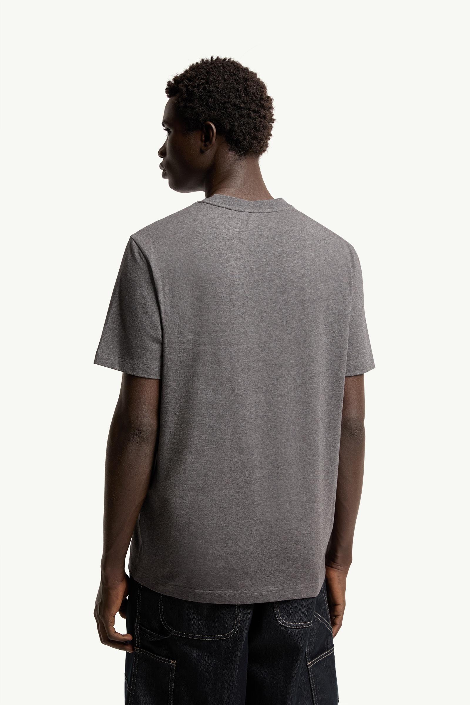 Moncler Logo Cotton T-Shirt Dark Grey Dark Grey